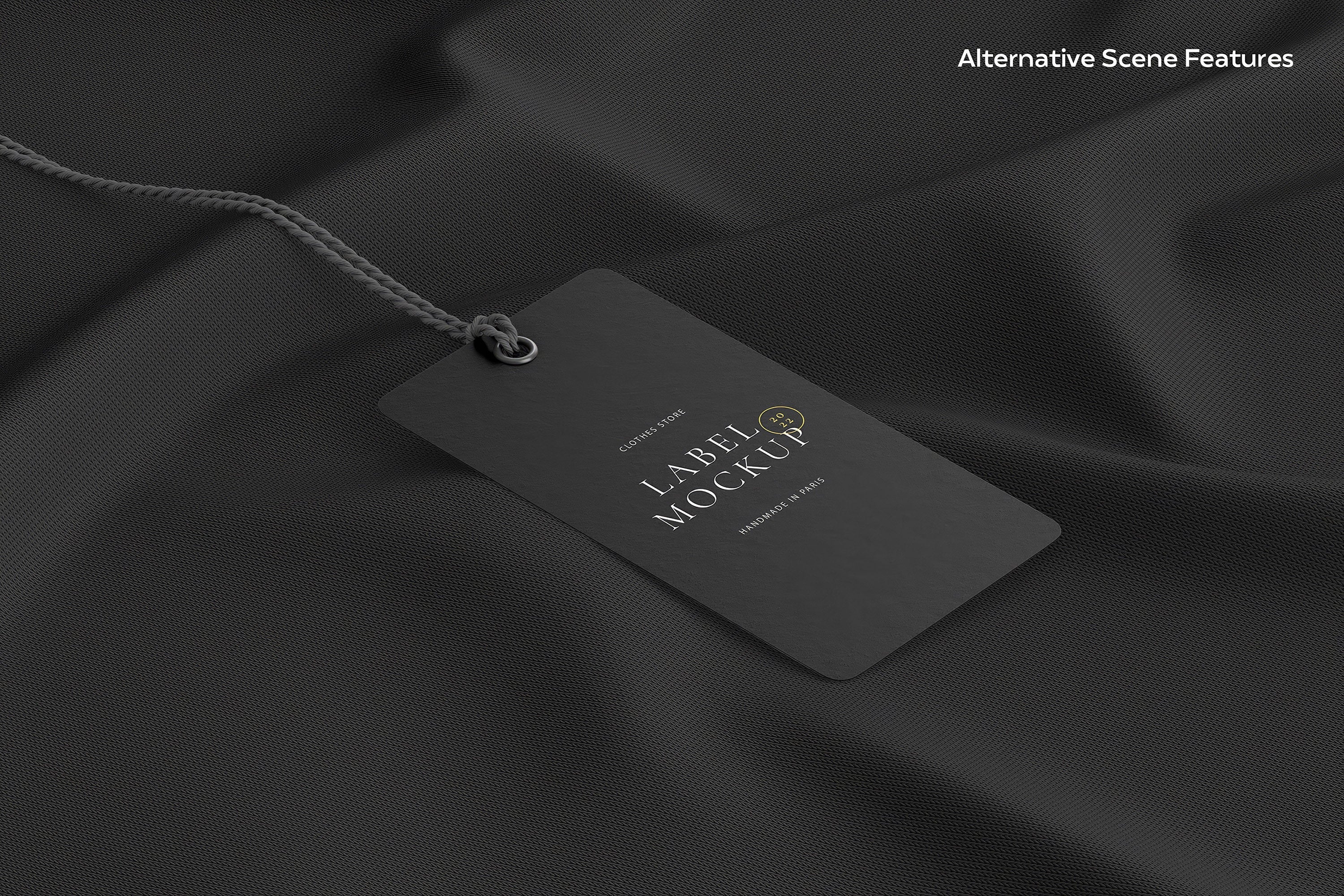 Label Tag Mockup Scenes