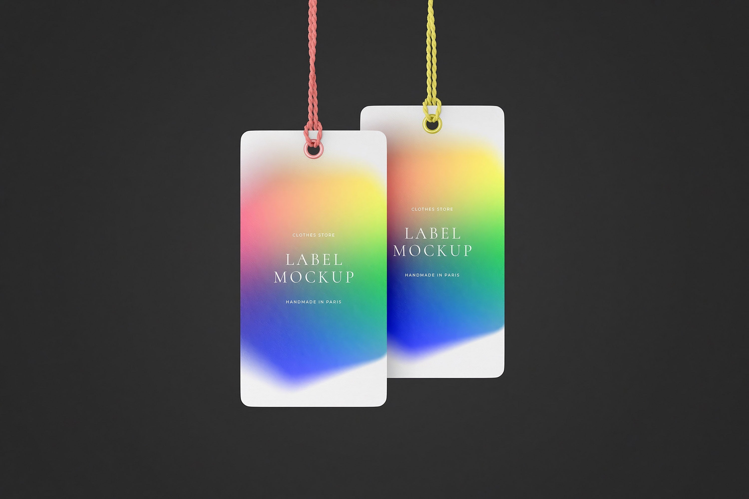 Label Tag Mockup Scenes