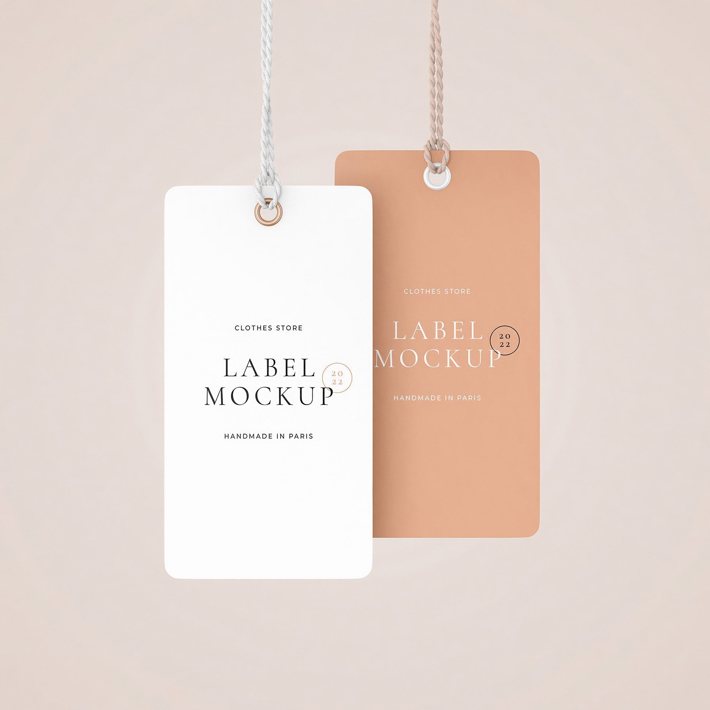 Label Tag Mockup Scenes