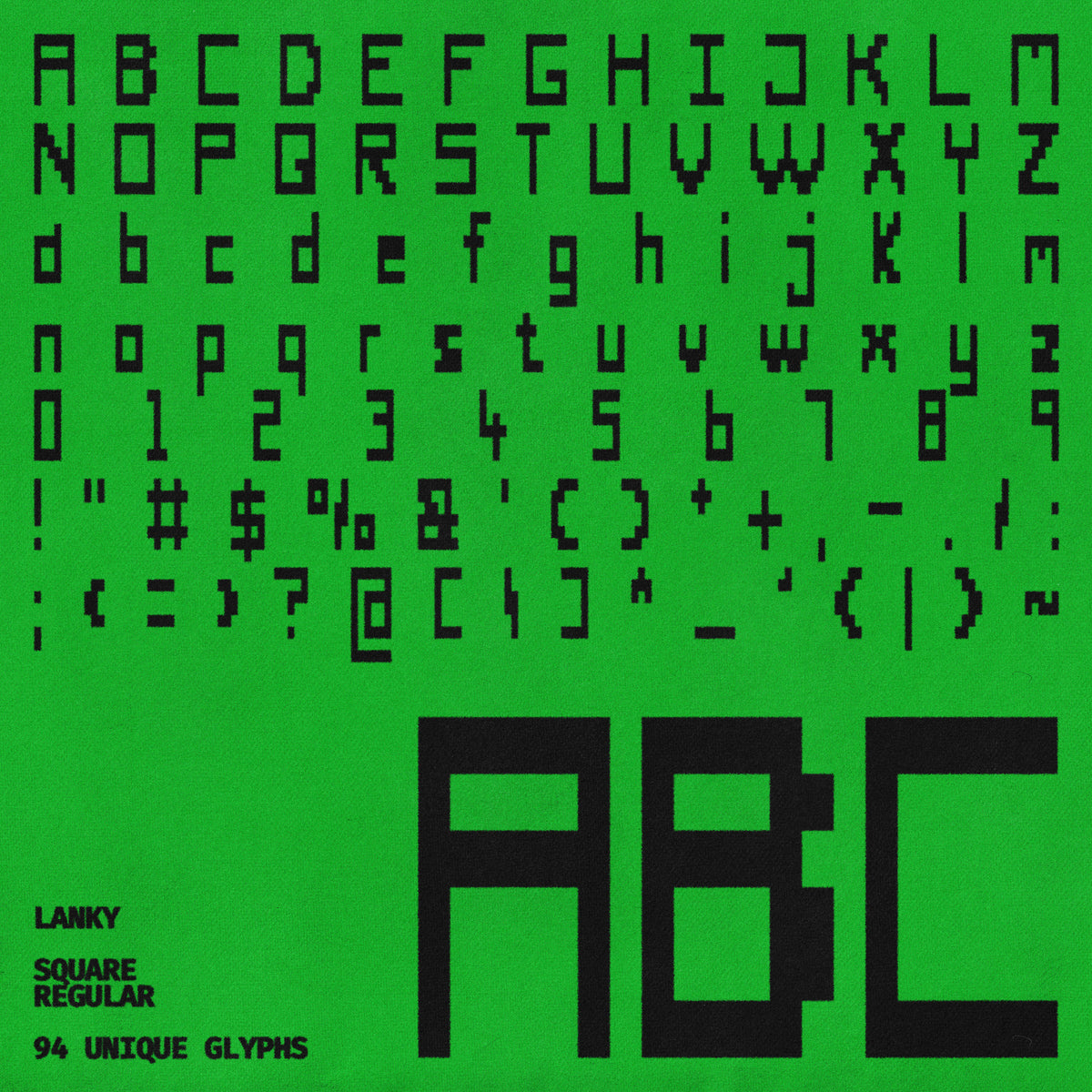 Lanky Typeface by Jason Santos, preview 3