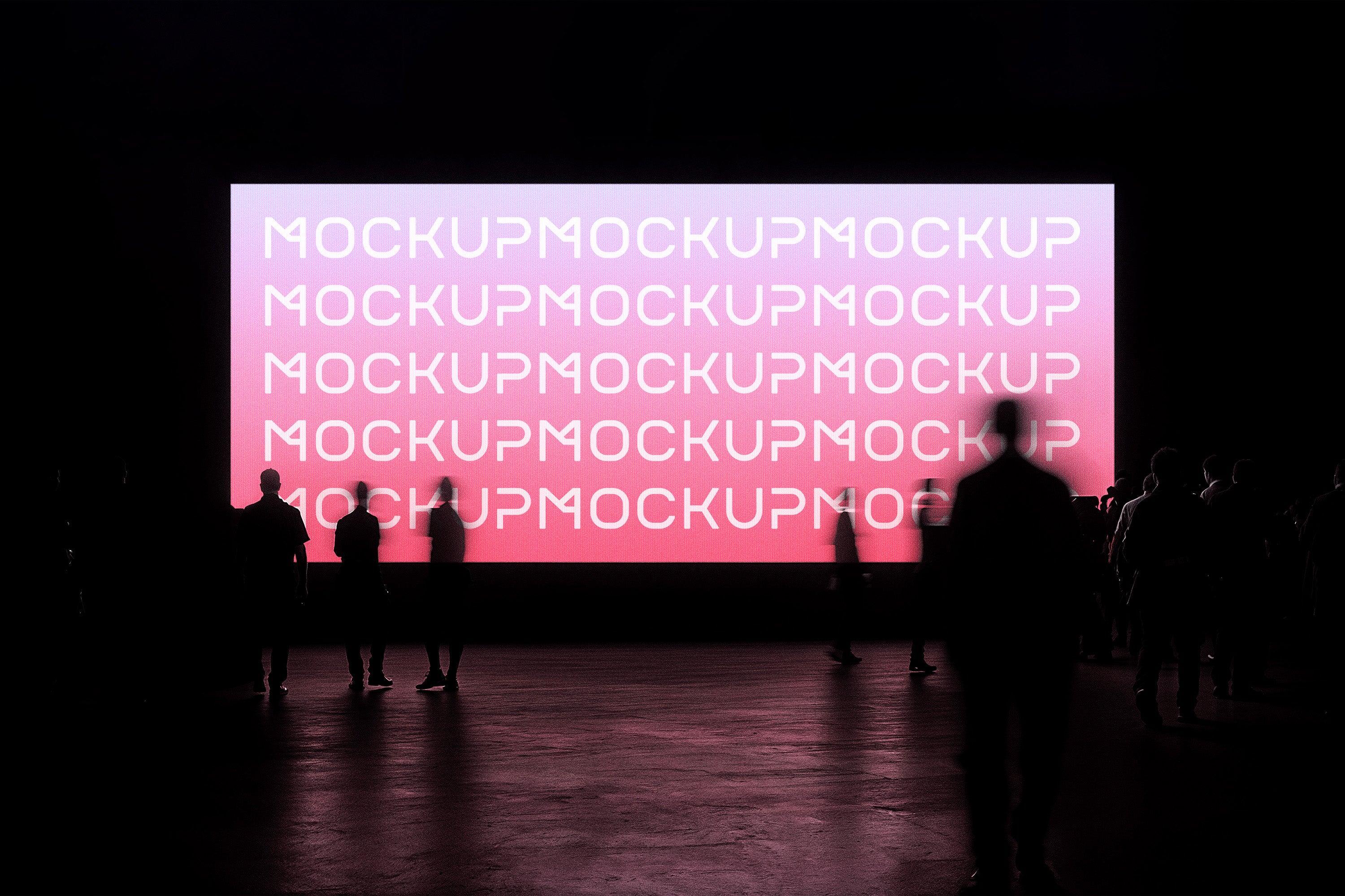 Large 21:9 Expo Screen Mockup