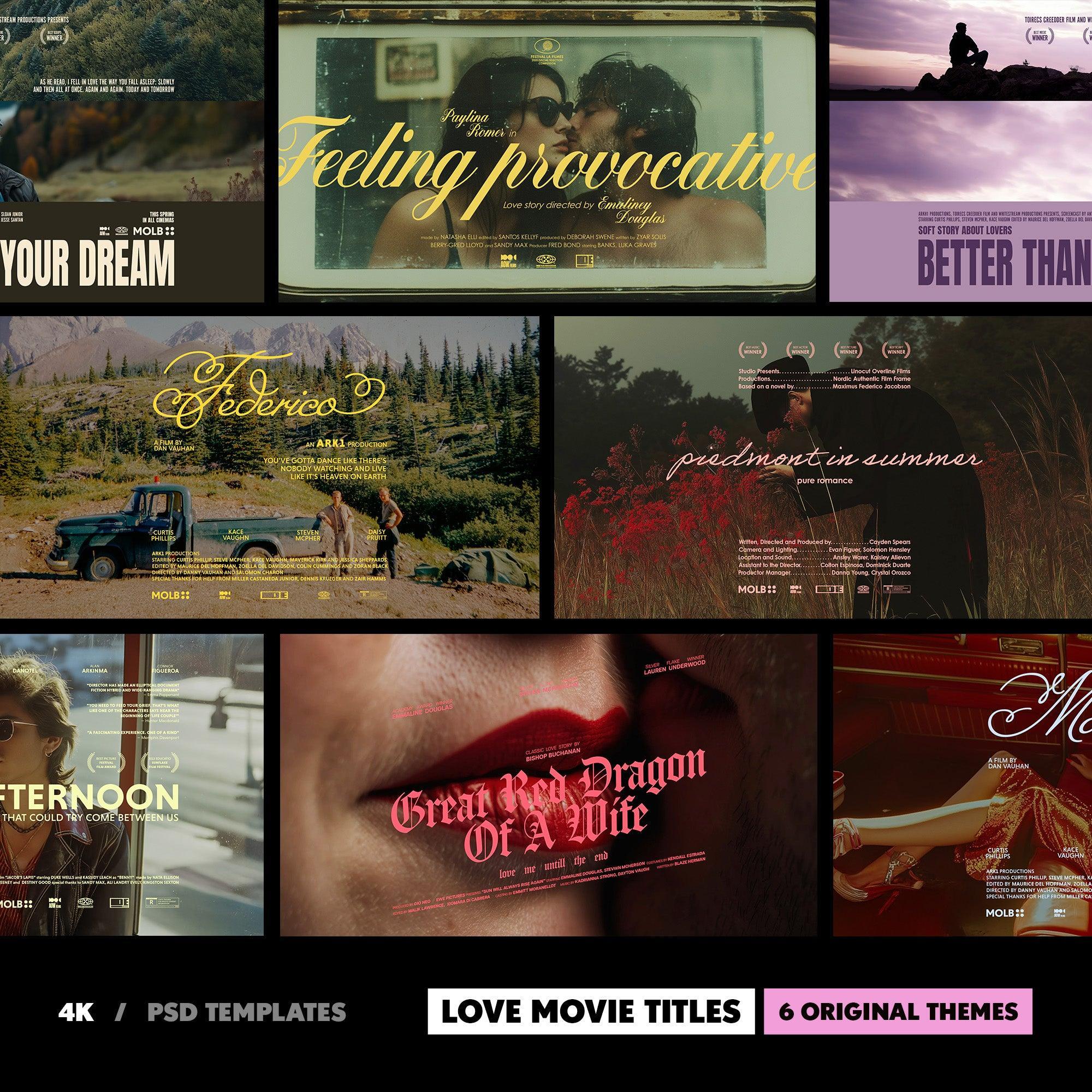 Love Movie Titles Collection