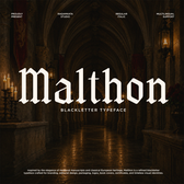 Malthon - Medieval Blackletter Font