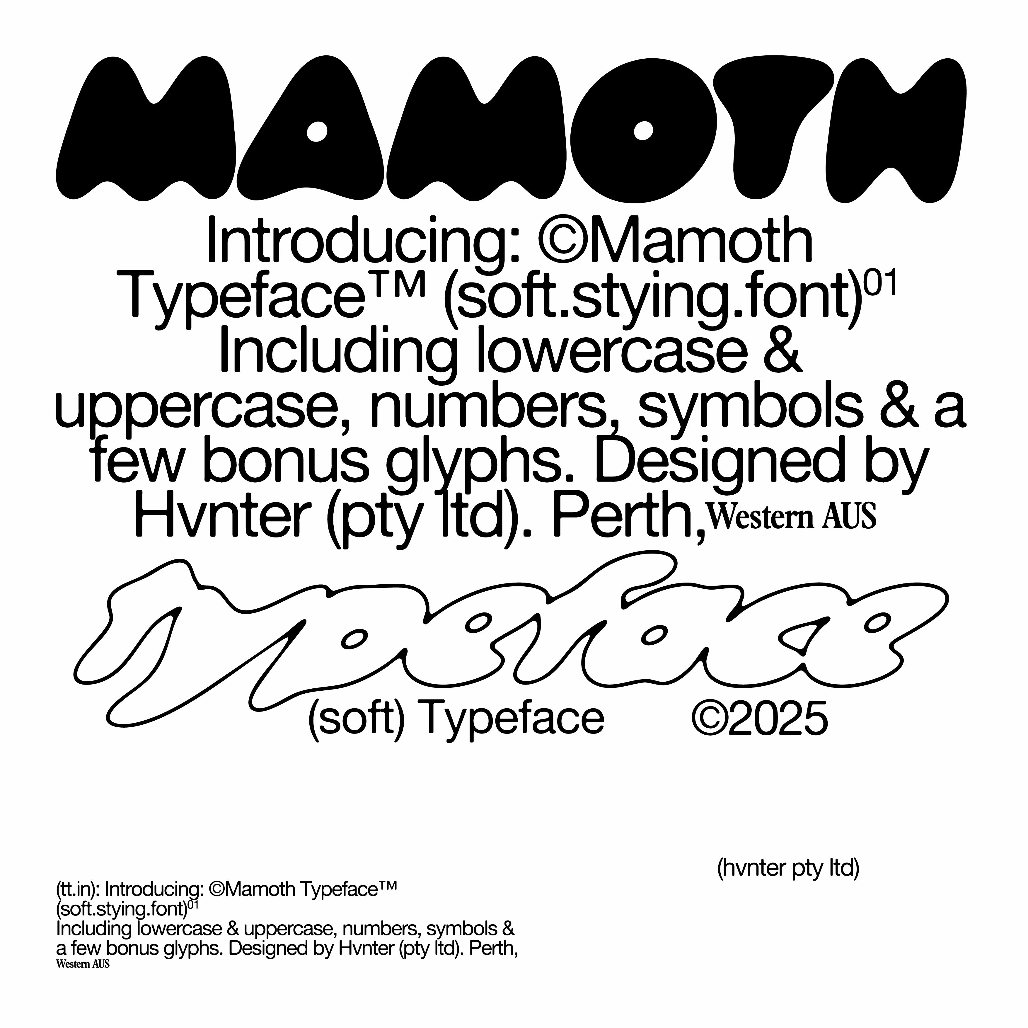 Mamoth Typeface