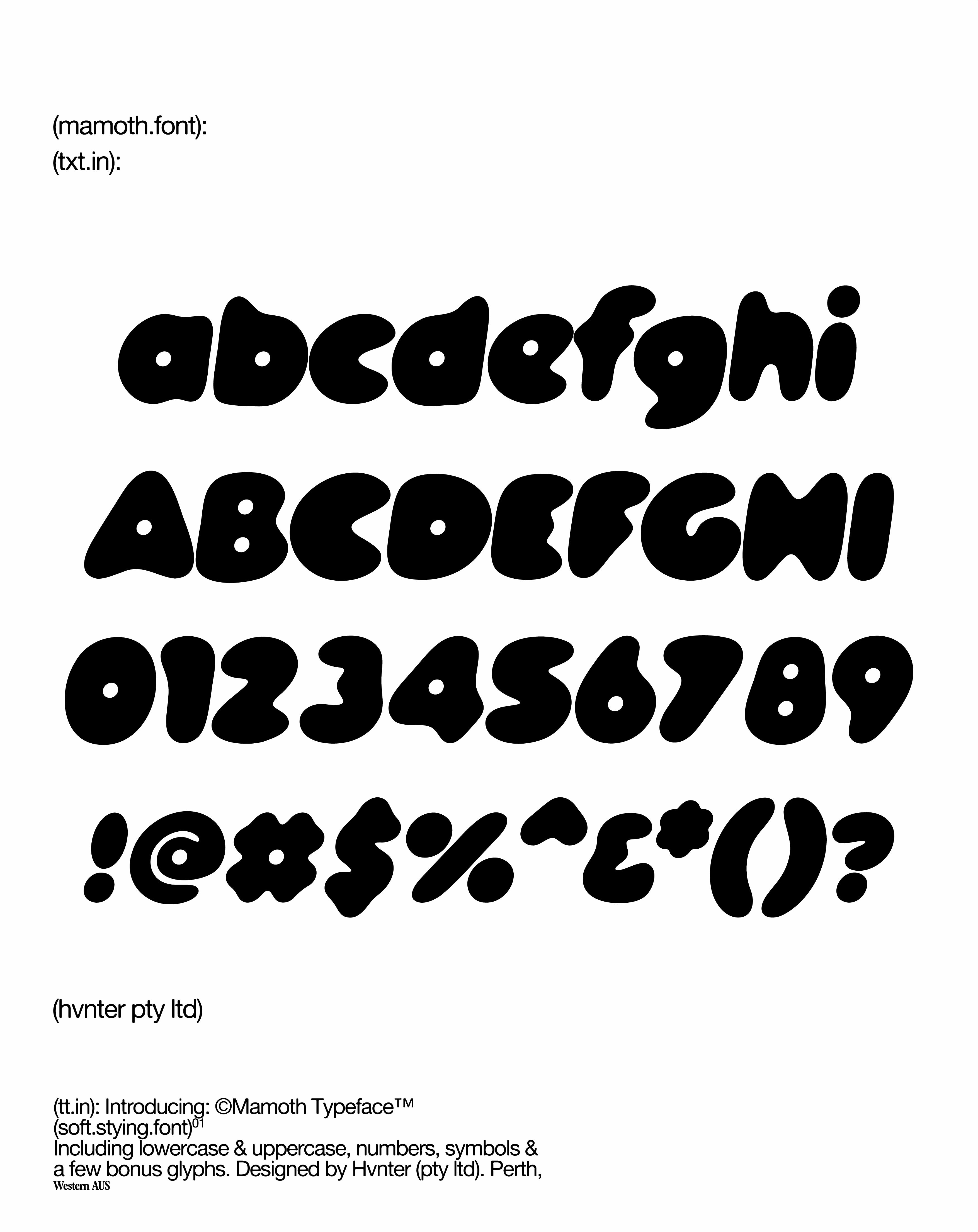 Mamoth Typeface