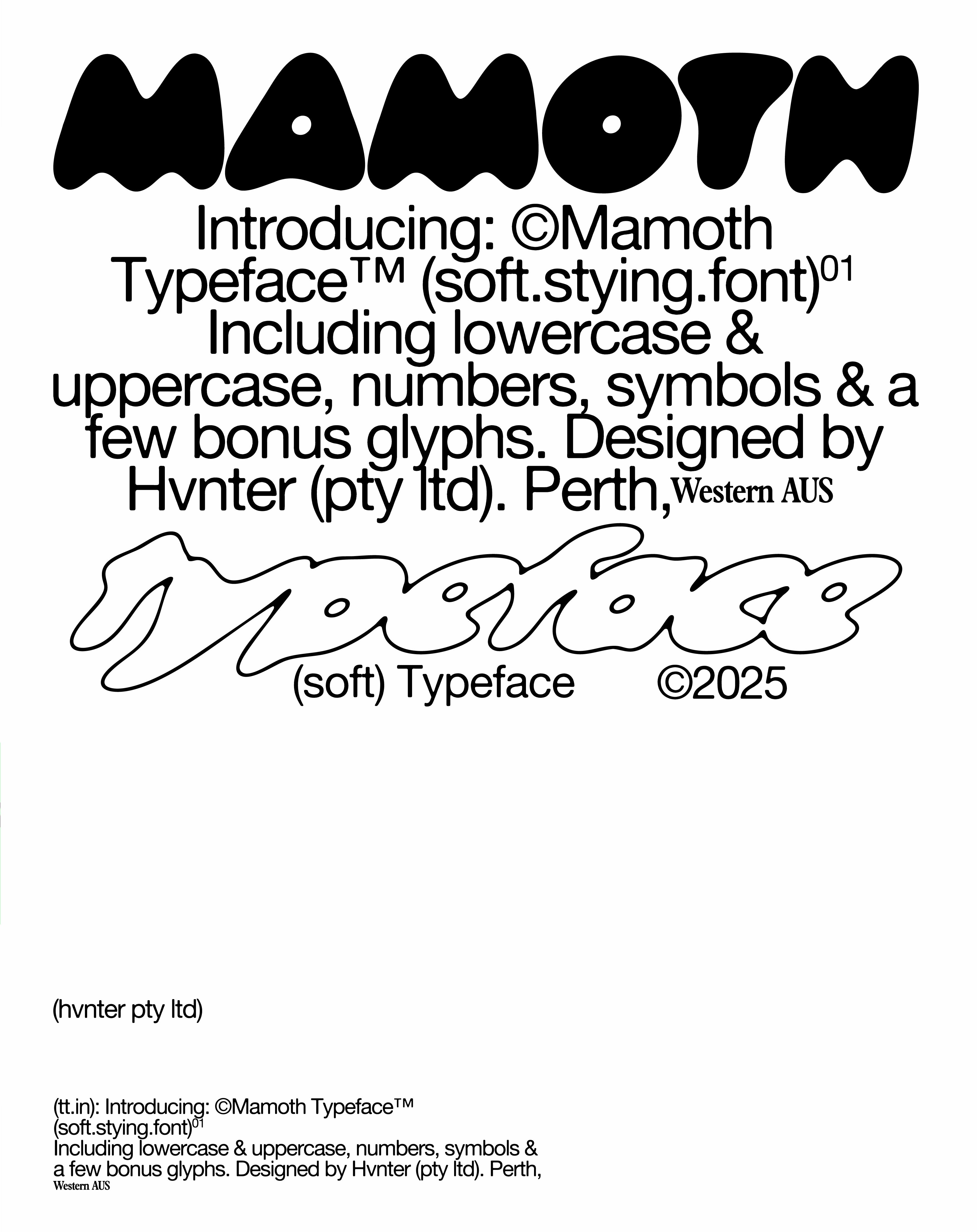 Mamoth Typeface