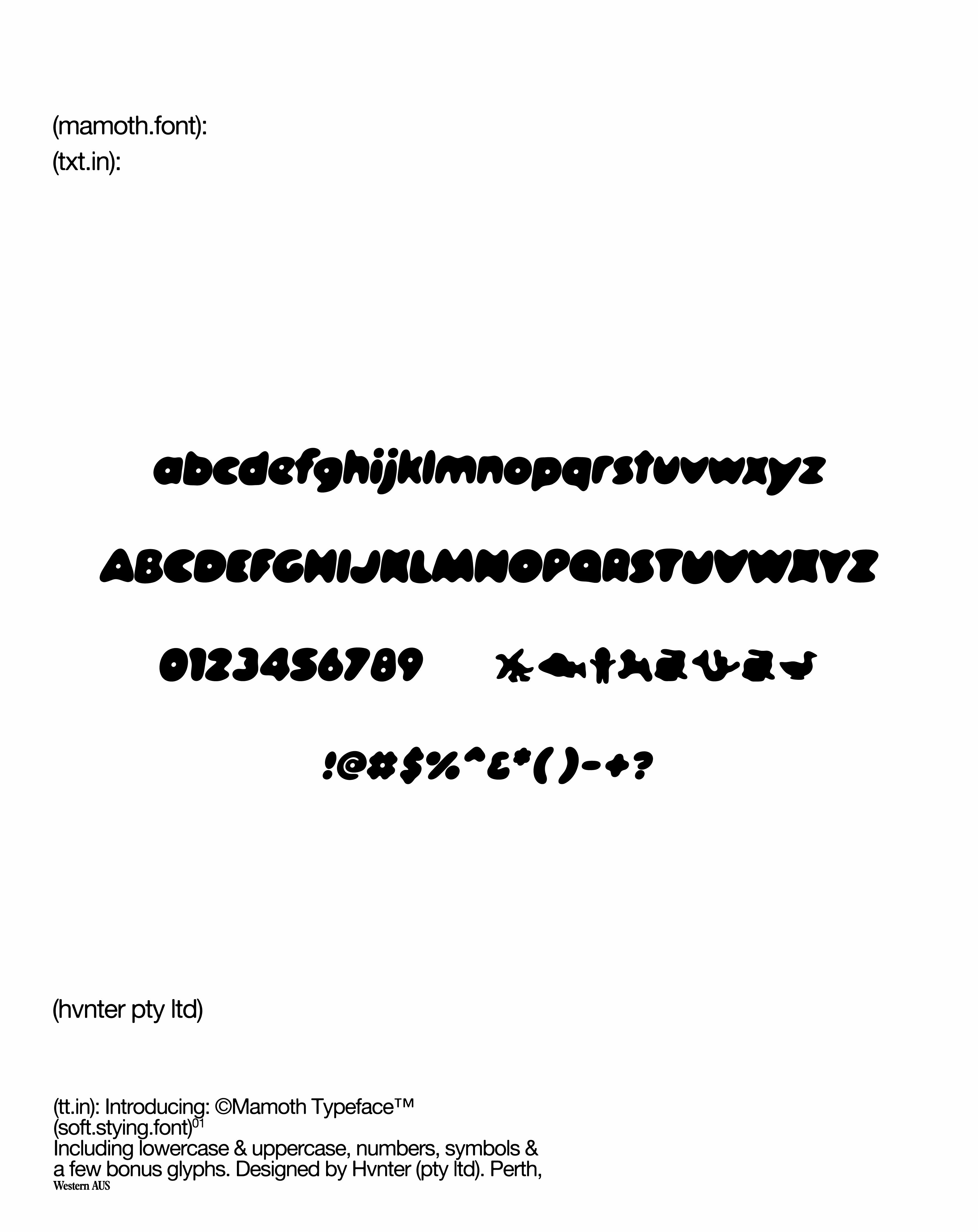 Mamoth Typeface