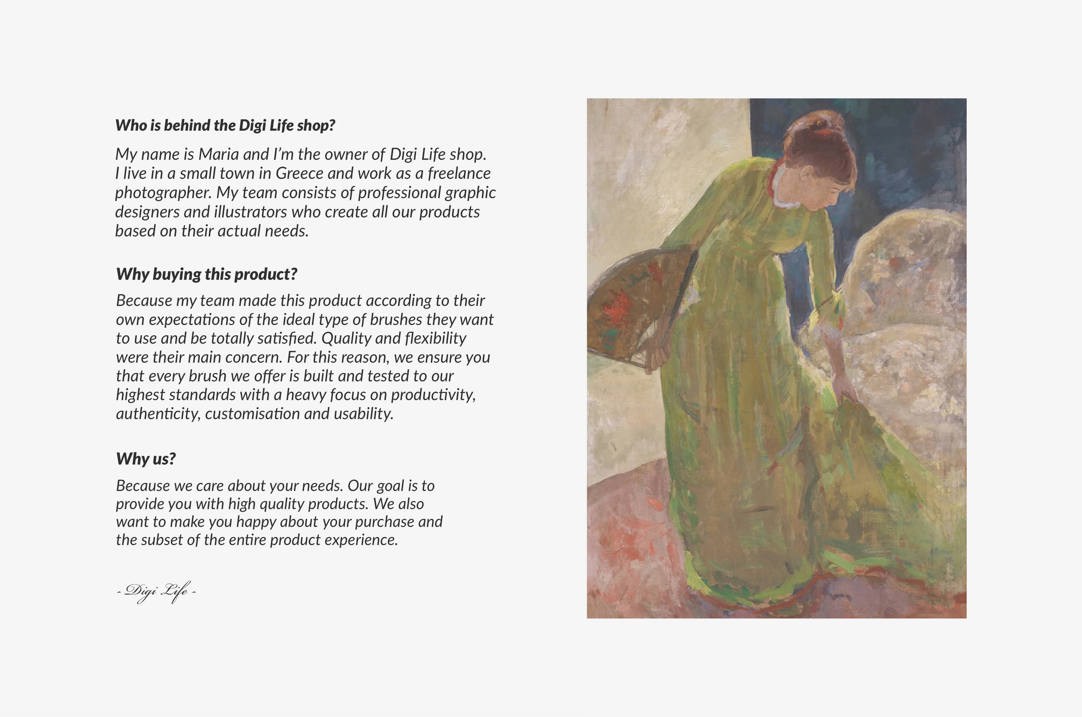 Mary Cassatt Procreate Brushes & Color Palettes