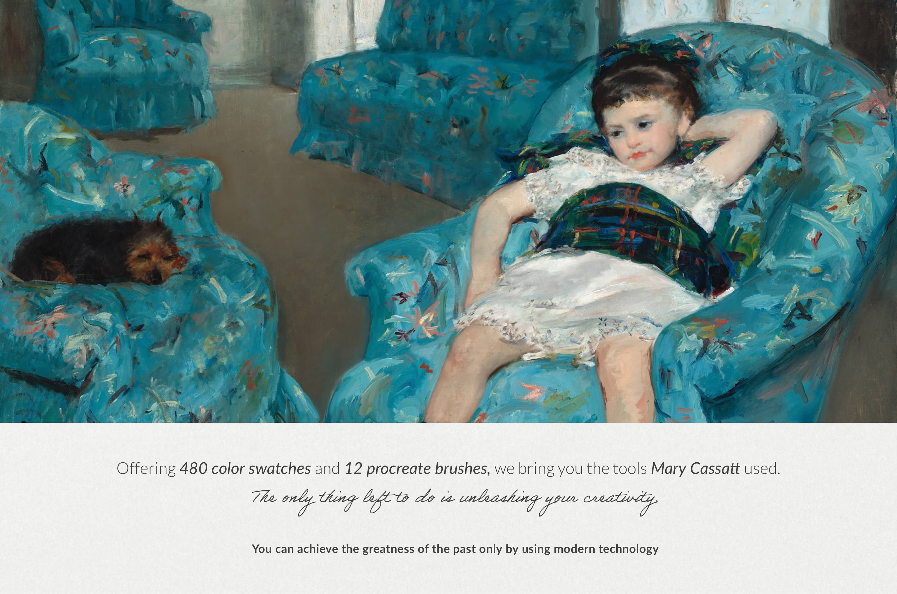 Mary Cassatt Procreate Brushes & Color Palettes