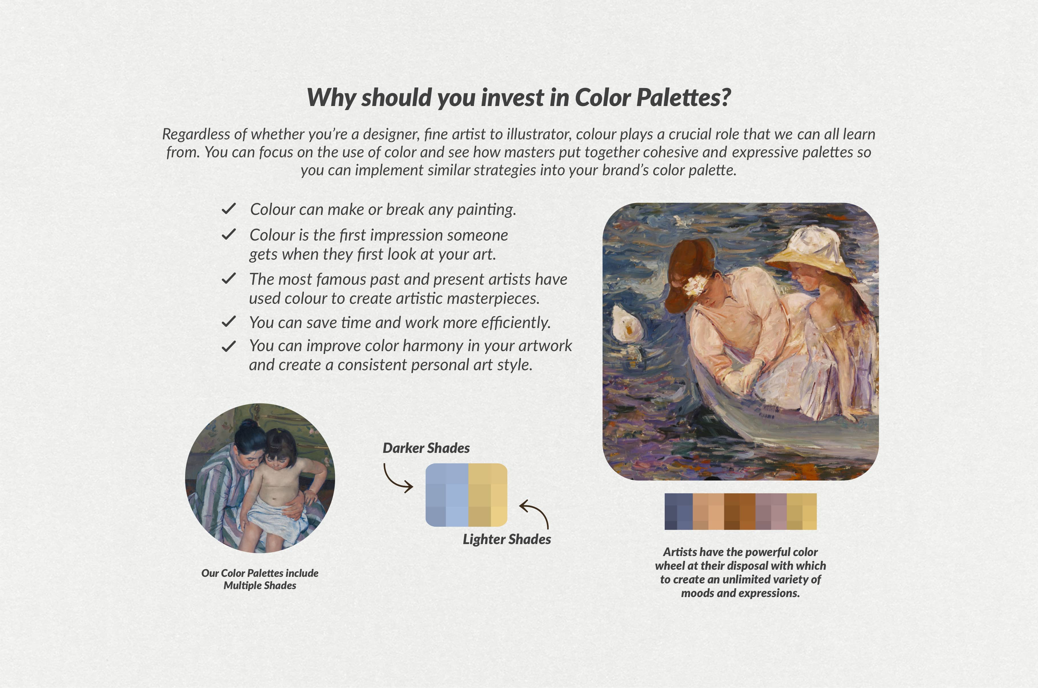 Mary Cassatt Procreate Brushes & Color Palettes