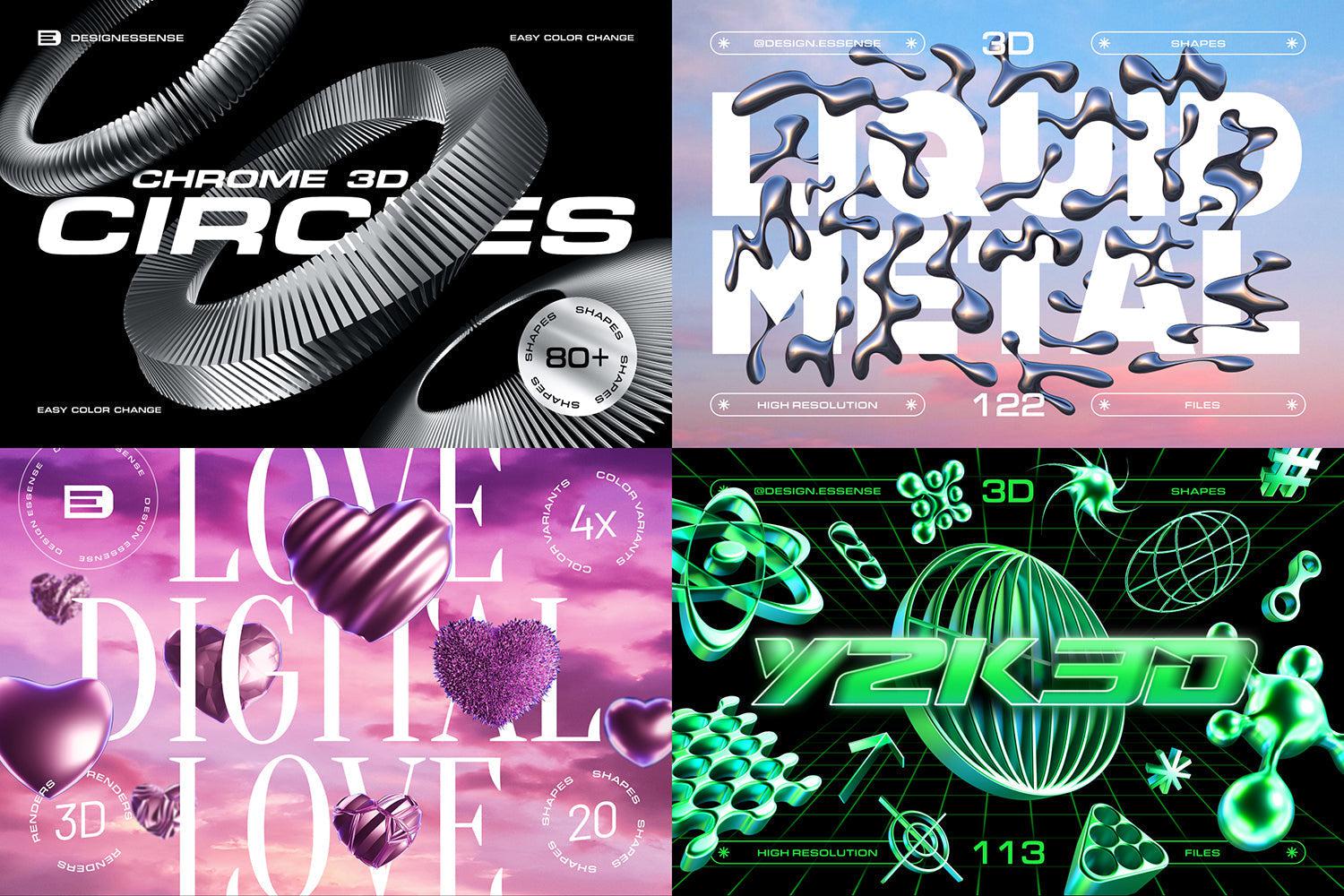 MASSIVE 3D BUNDLE - 2000+ elements