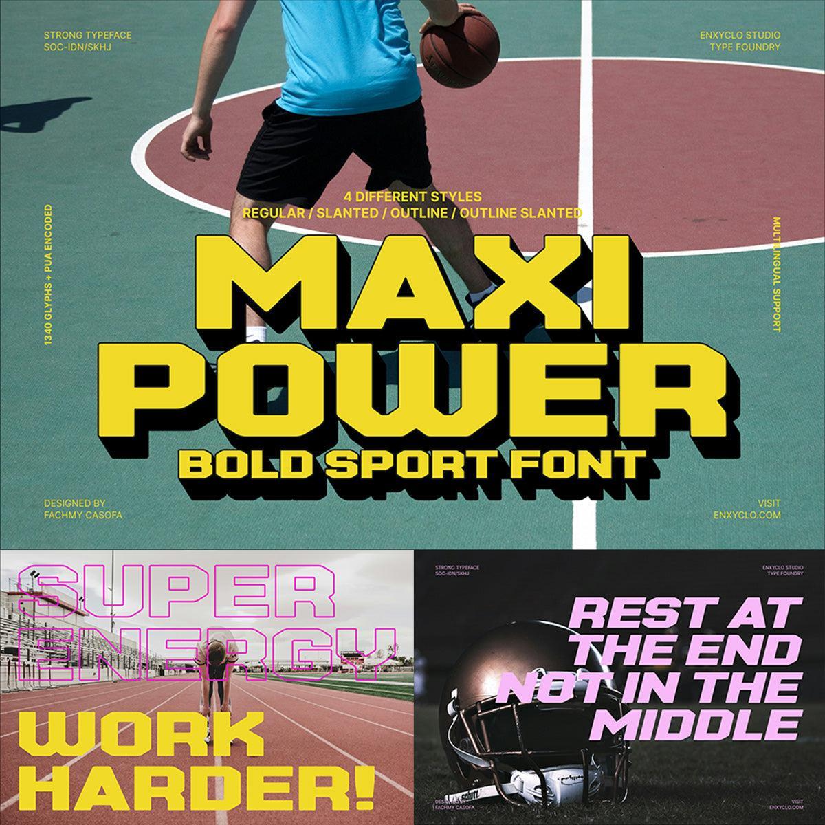 Maxi Power - Sport Font