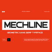 Mechline Geometric Sans Serif Typeface Font