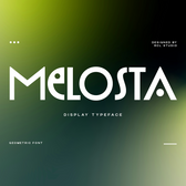 Melosta - Geometric Display Font