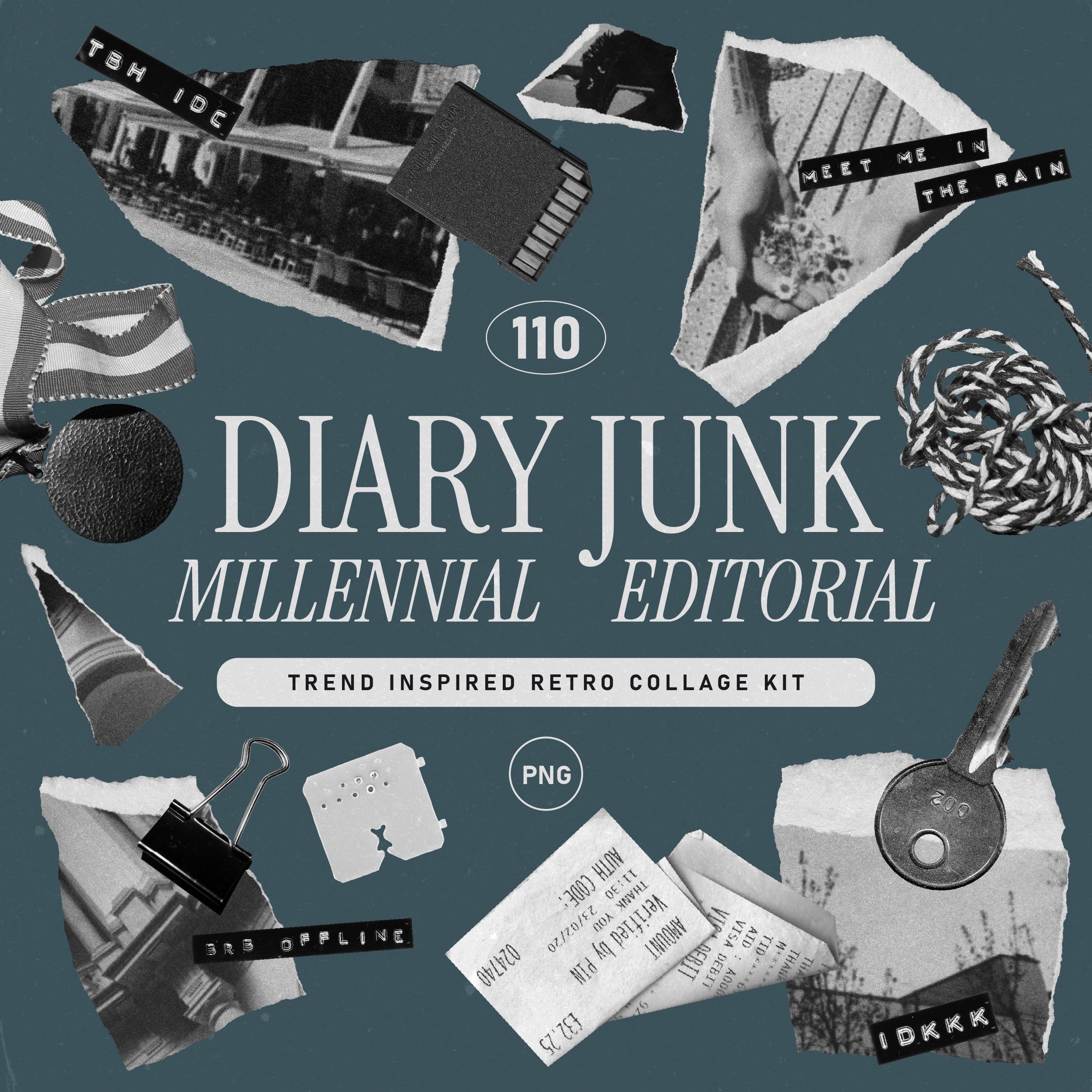 MILLENNIAL JUNK Retro Collage Kit