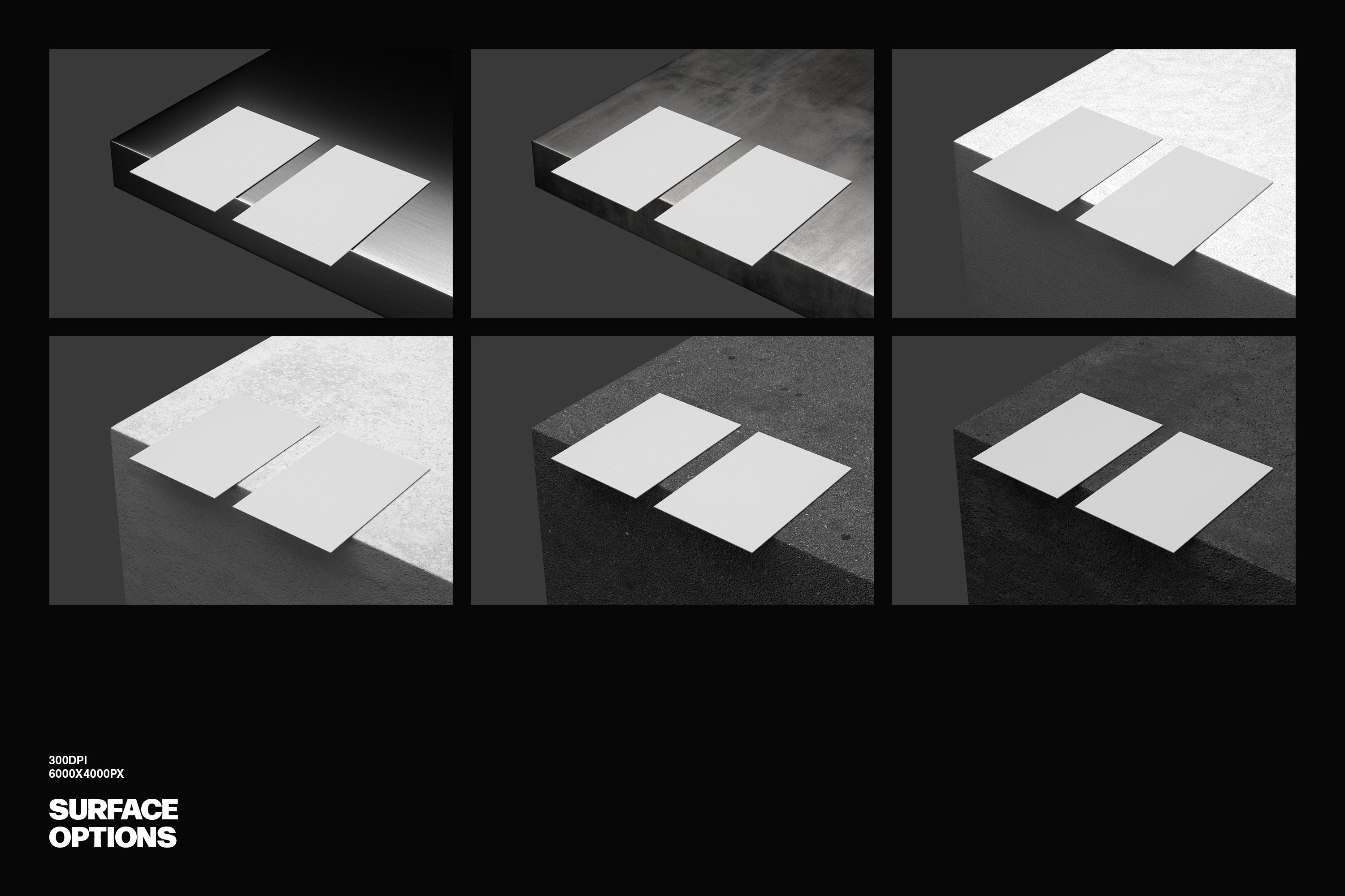Minimalist 85x55 Double Card Mockup