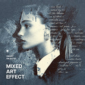 Mixed Art Photo Effect