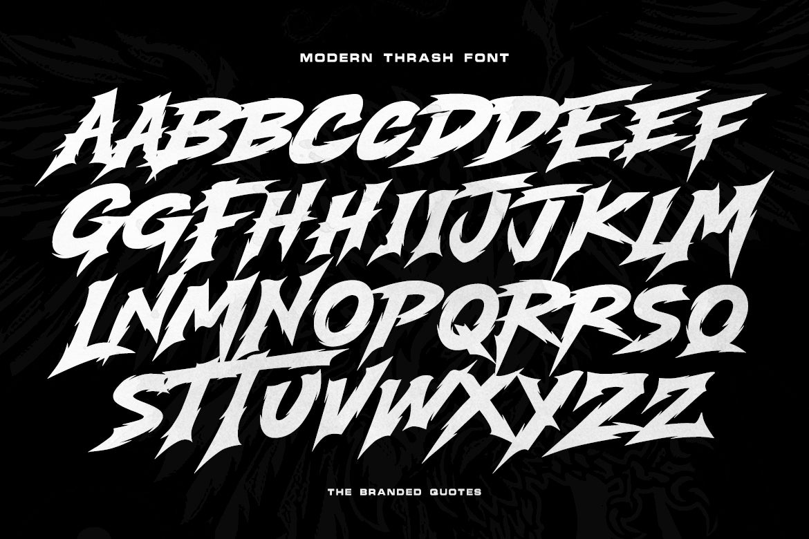 Modern Thrash Font