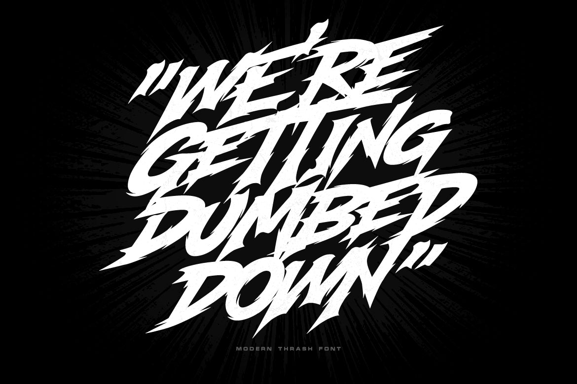 Modern Thrash Font