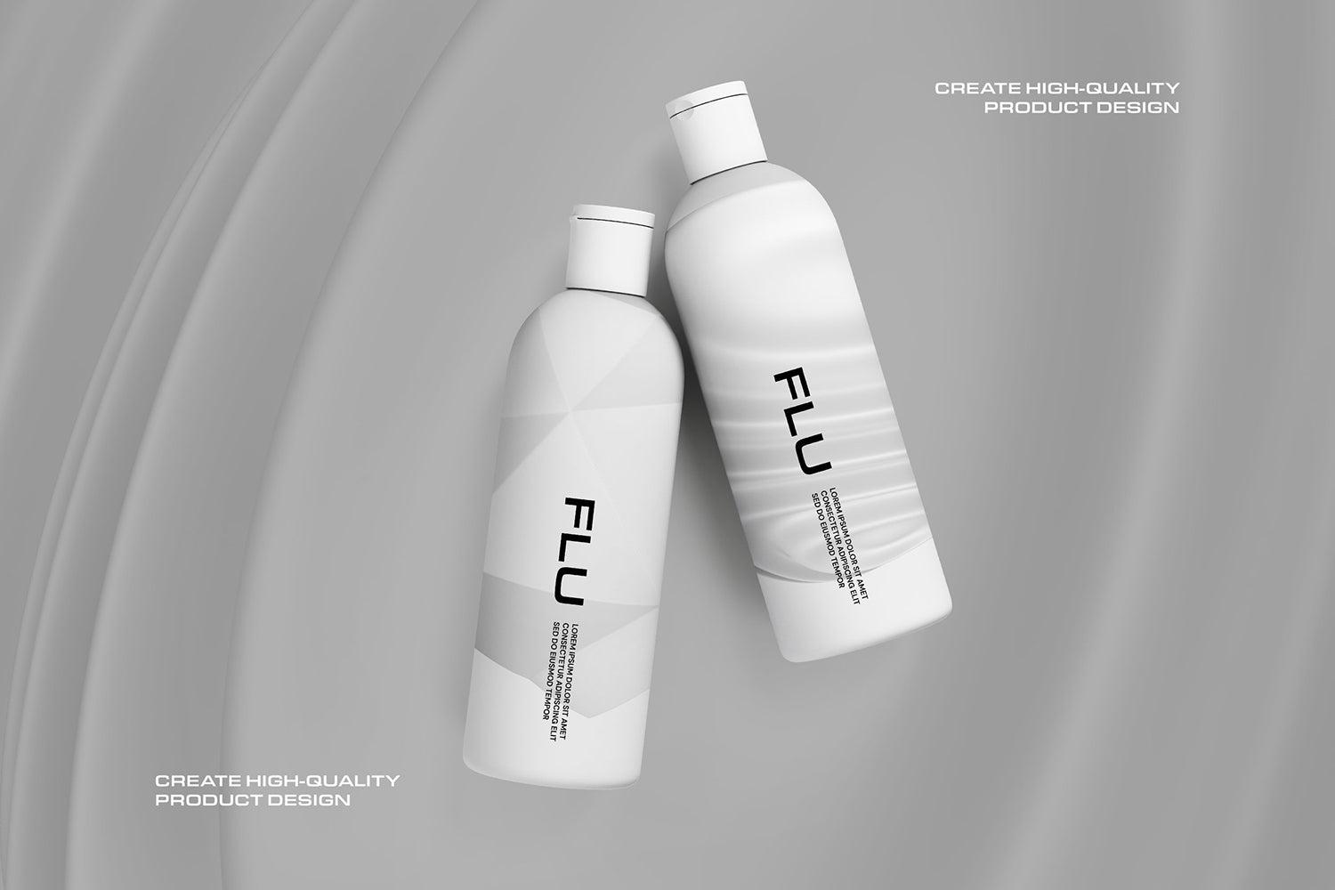 Modern White 3D Shapes