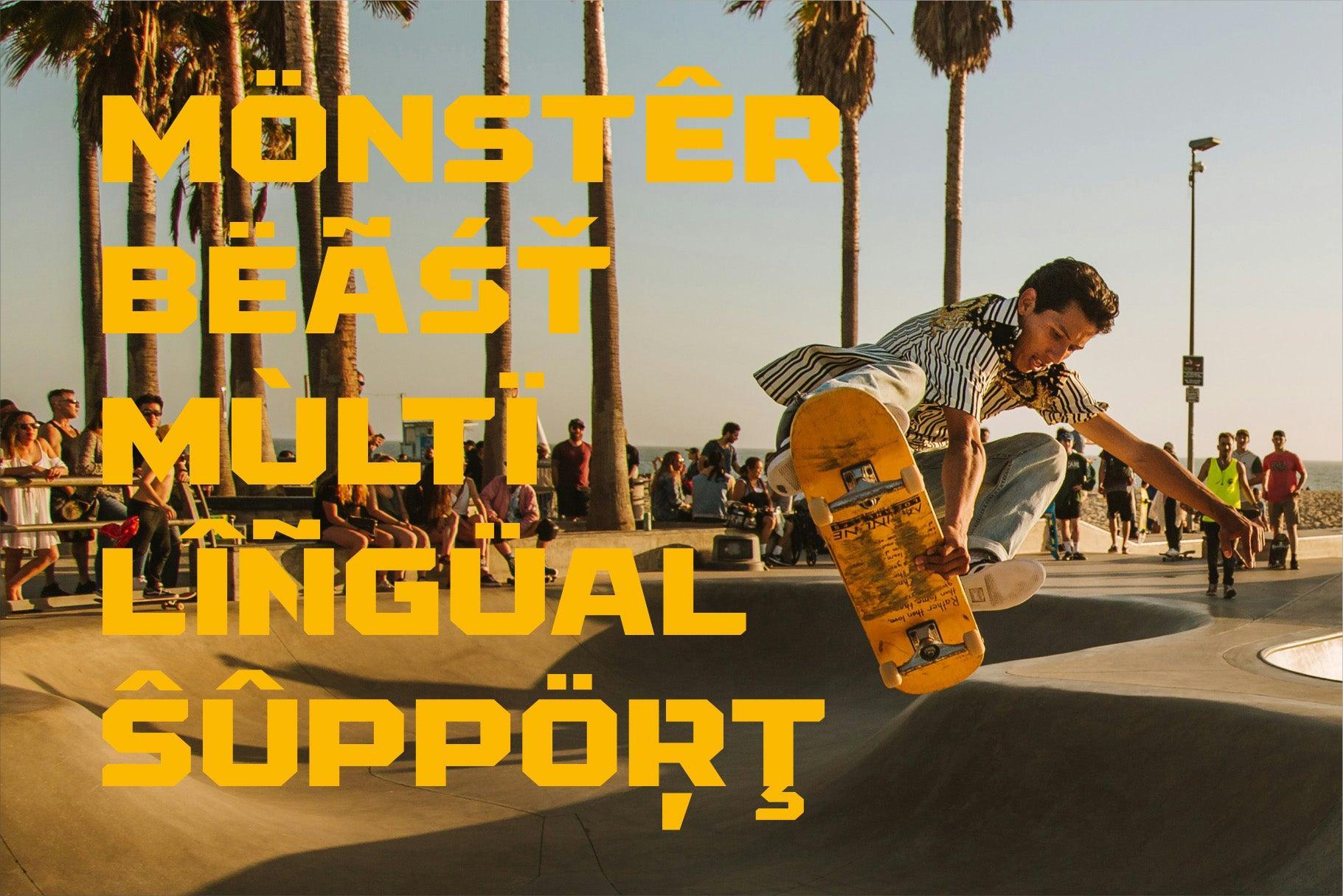 Monster Beast - Sport Font