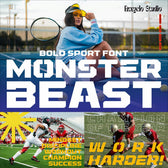 MONSTER BEAST — Sport Font