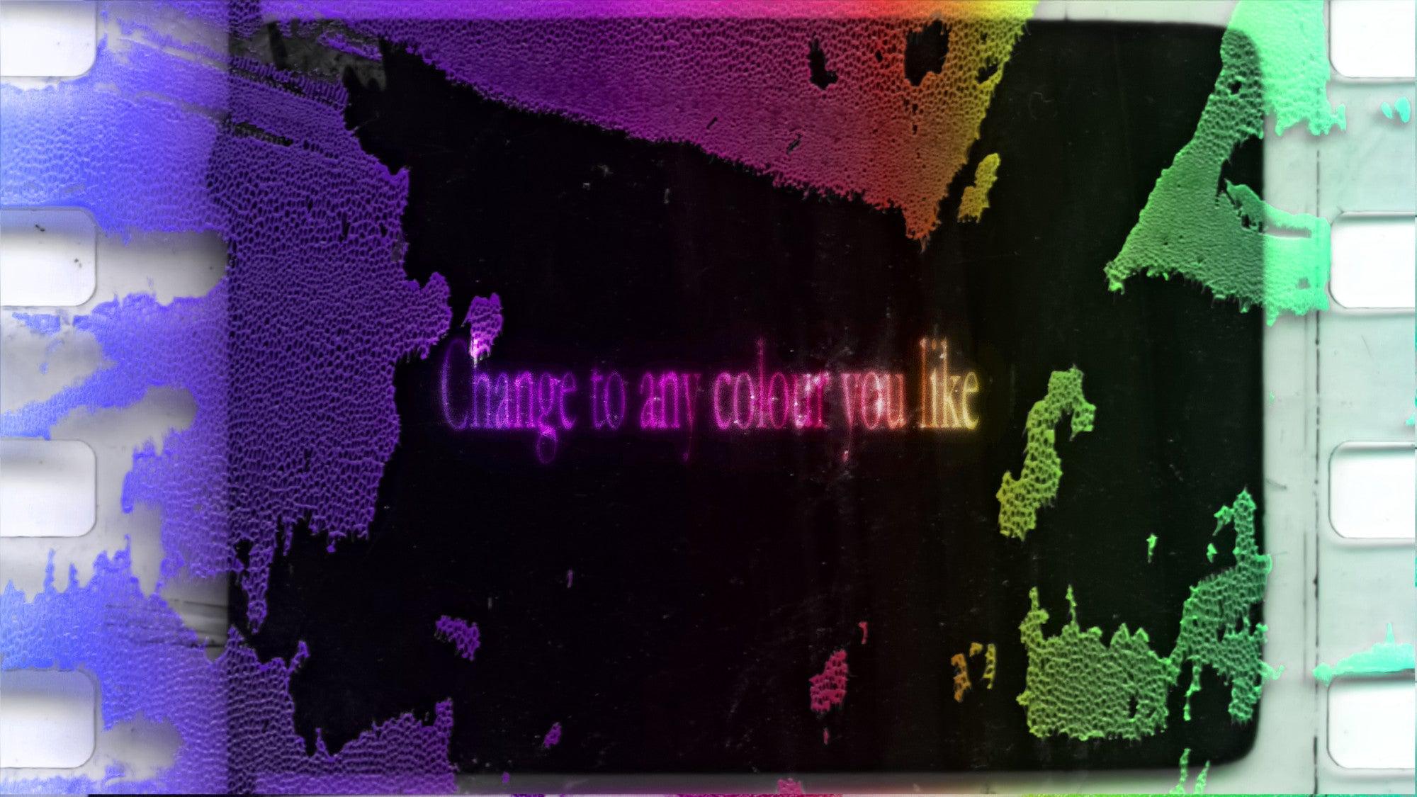 Motion Film Grunge Marks Transitions