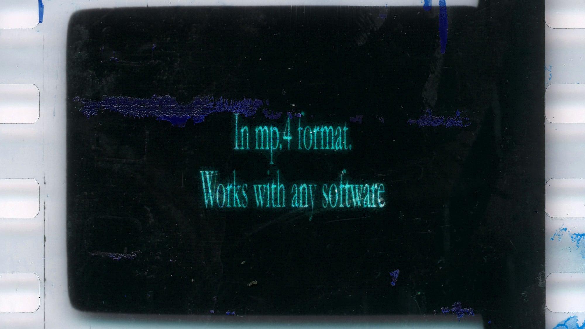 Motion Film Grunge Marks Transitions