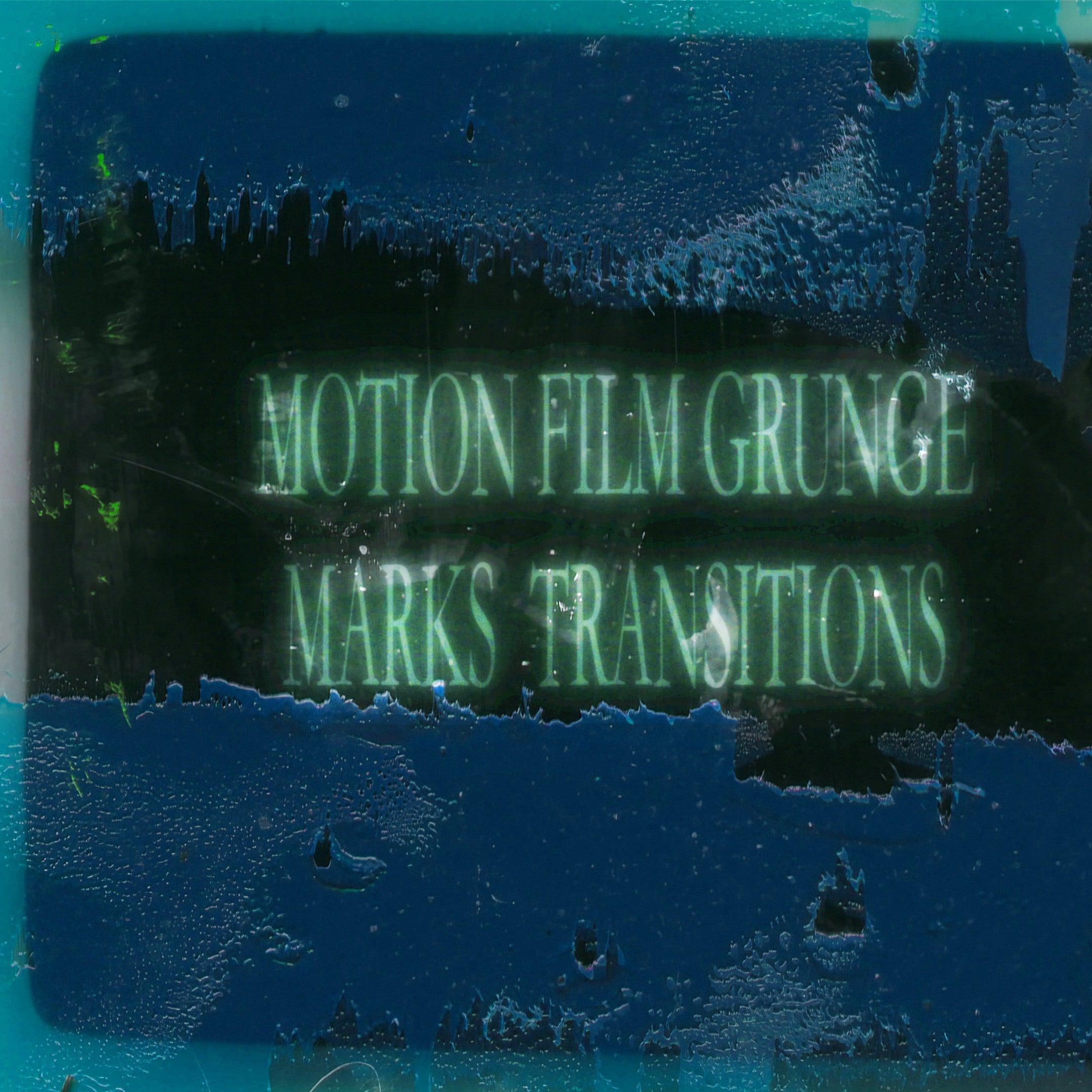 Motion Film Grunge Marks Transitions