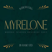 Myrelone Modern Fashion Branding Font