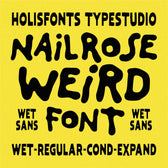 Nailrose Handmade Weird Font