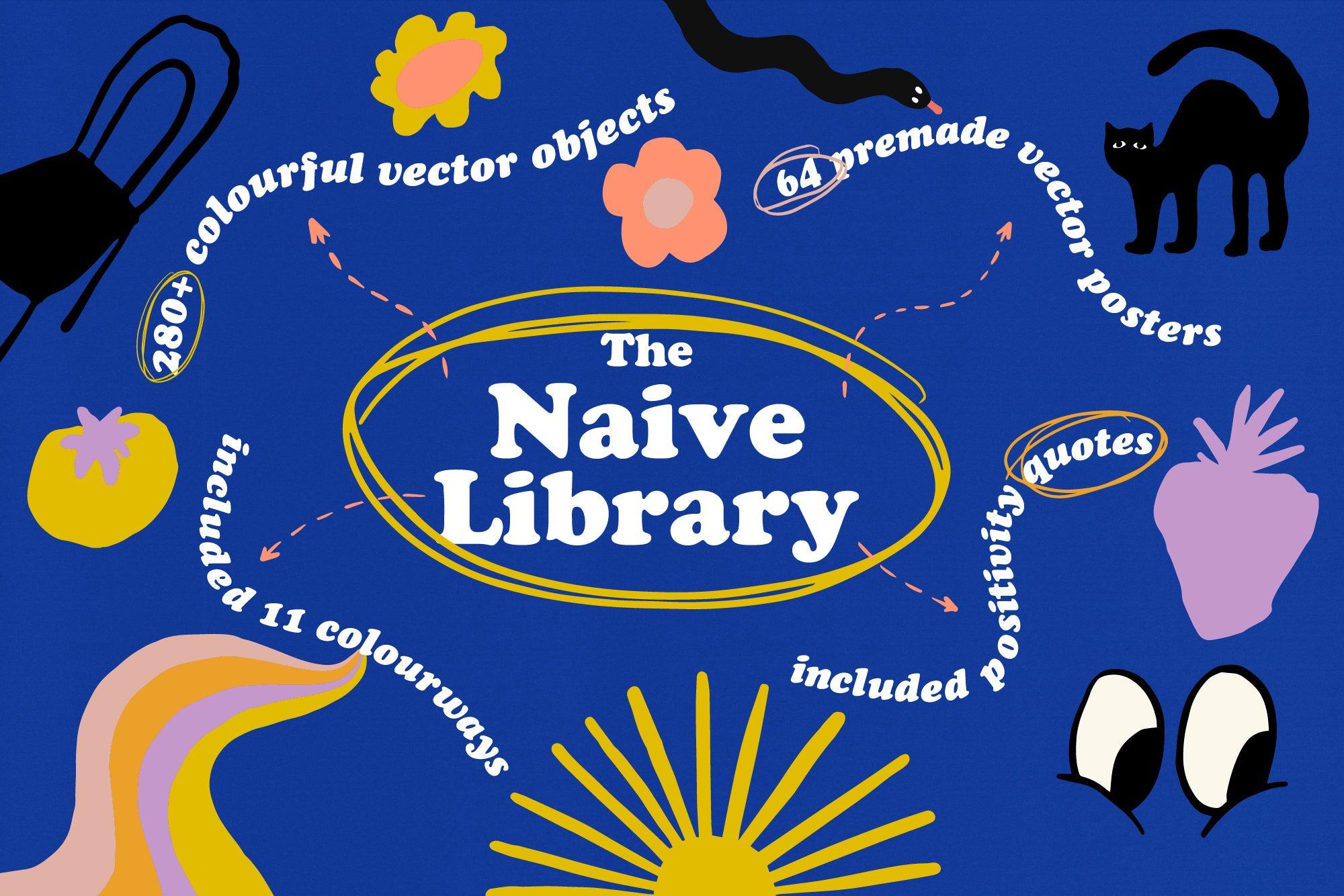 Naive Art Clipart + Posters