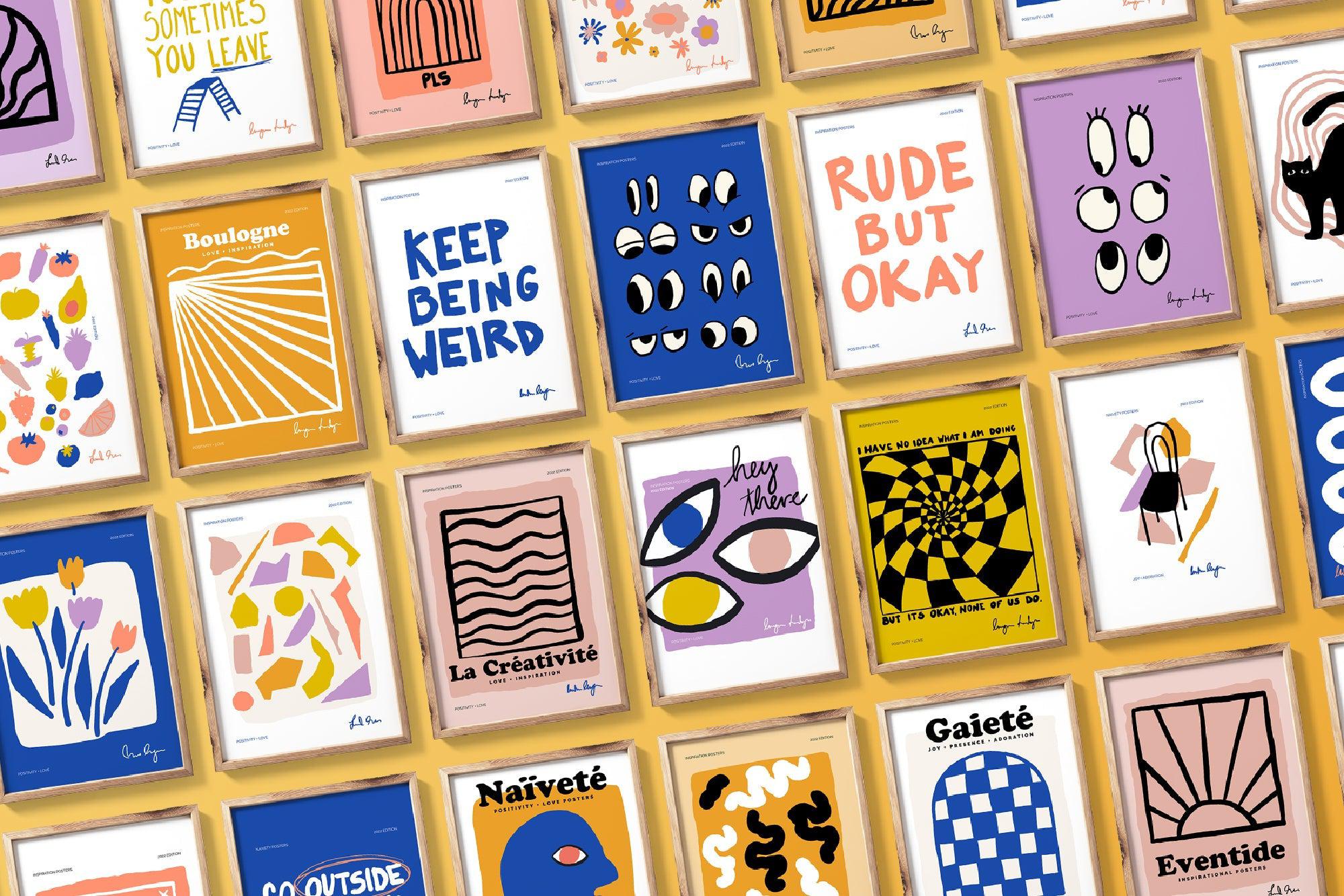 Naive Art Clipart + Posters