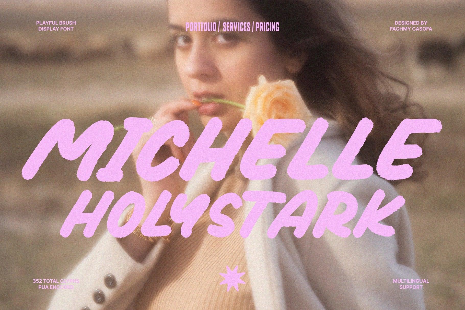 NCL AMORE BENKOVA - Bold Brush Playful Display Font