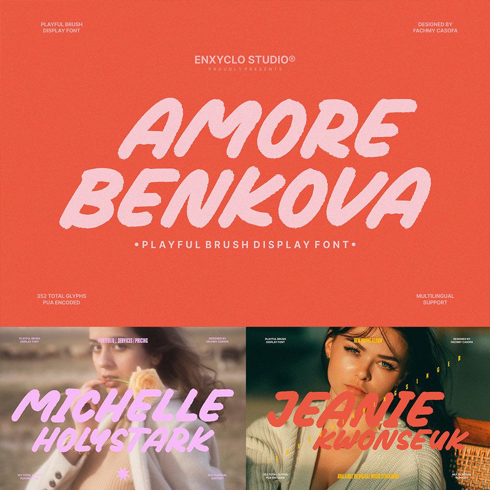 NCL AMORE BENKOVA - Bold Brush Playful Display Font