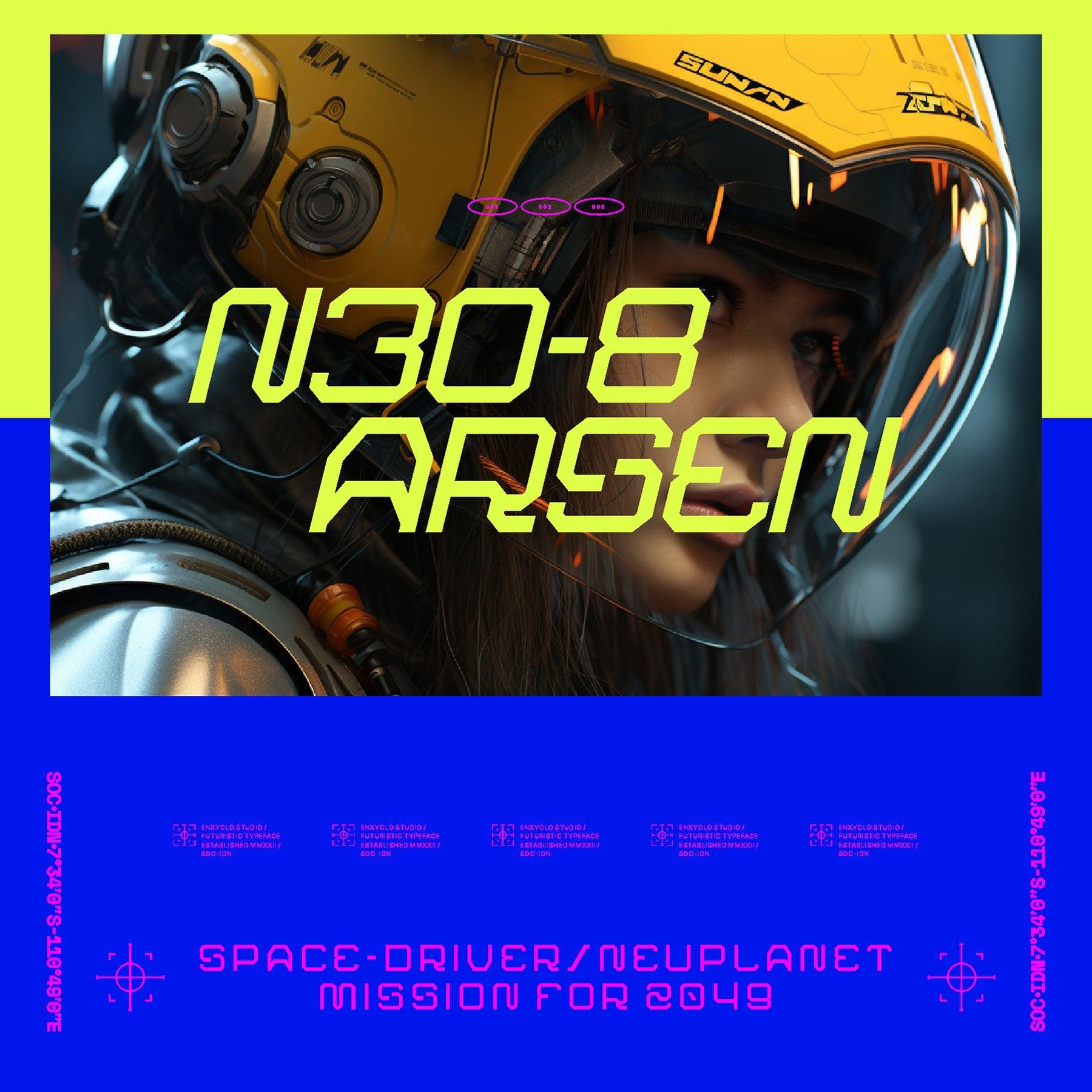 NCL ARSEGZONE - Modern Futuristic Font