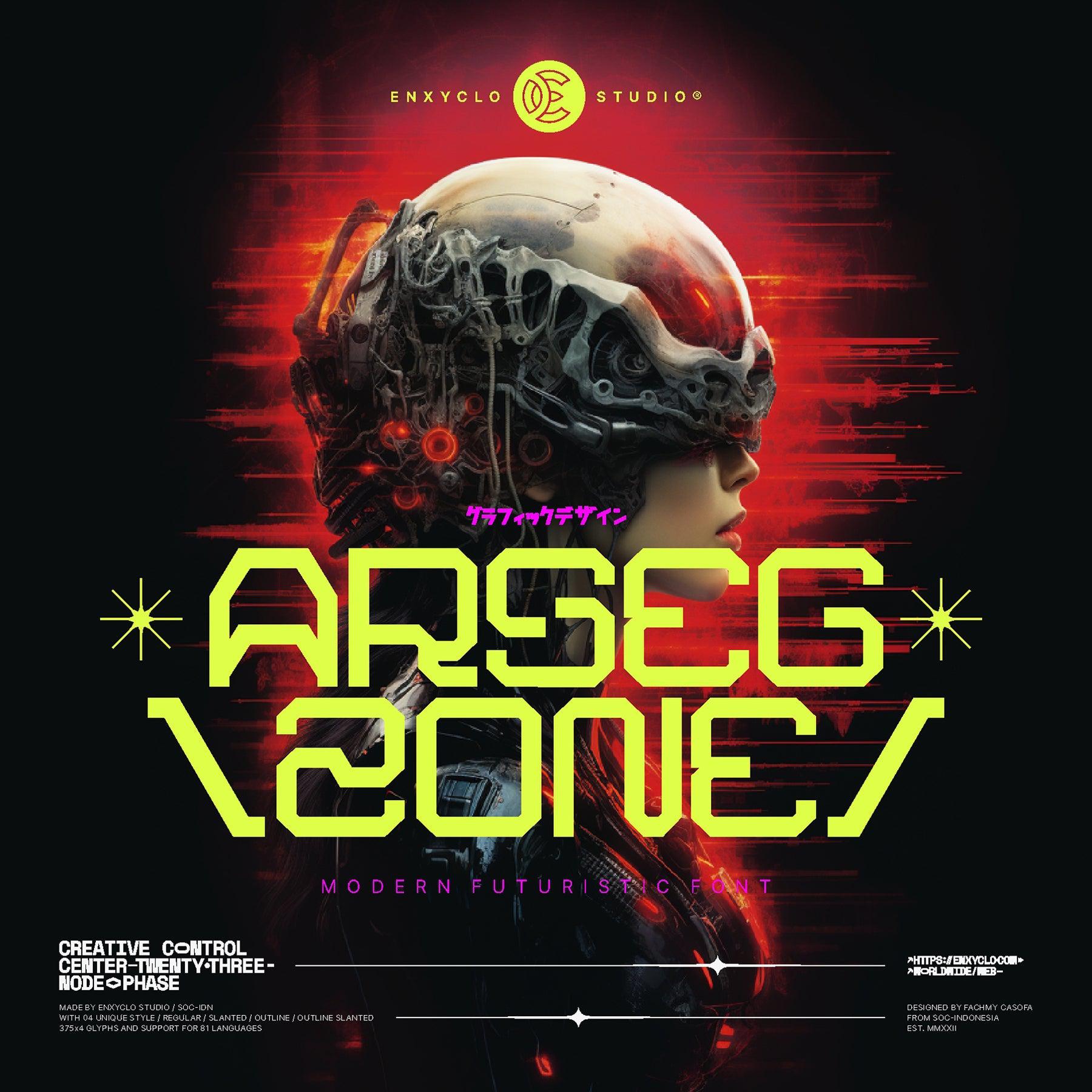 NCL ARSEGZONE - Modern Futuristic Font