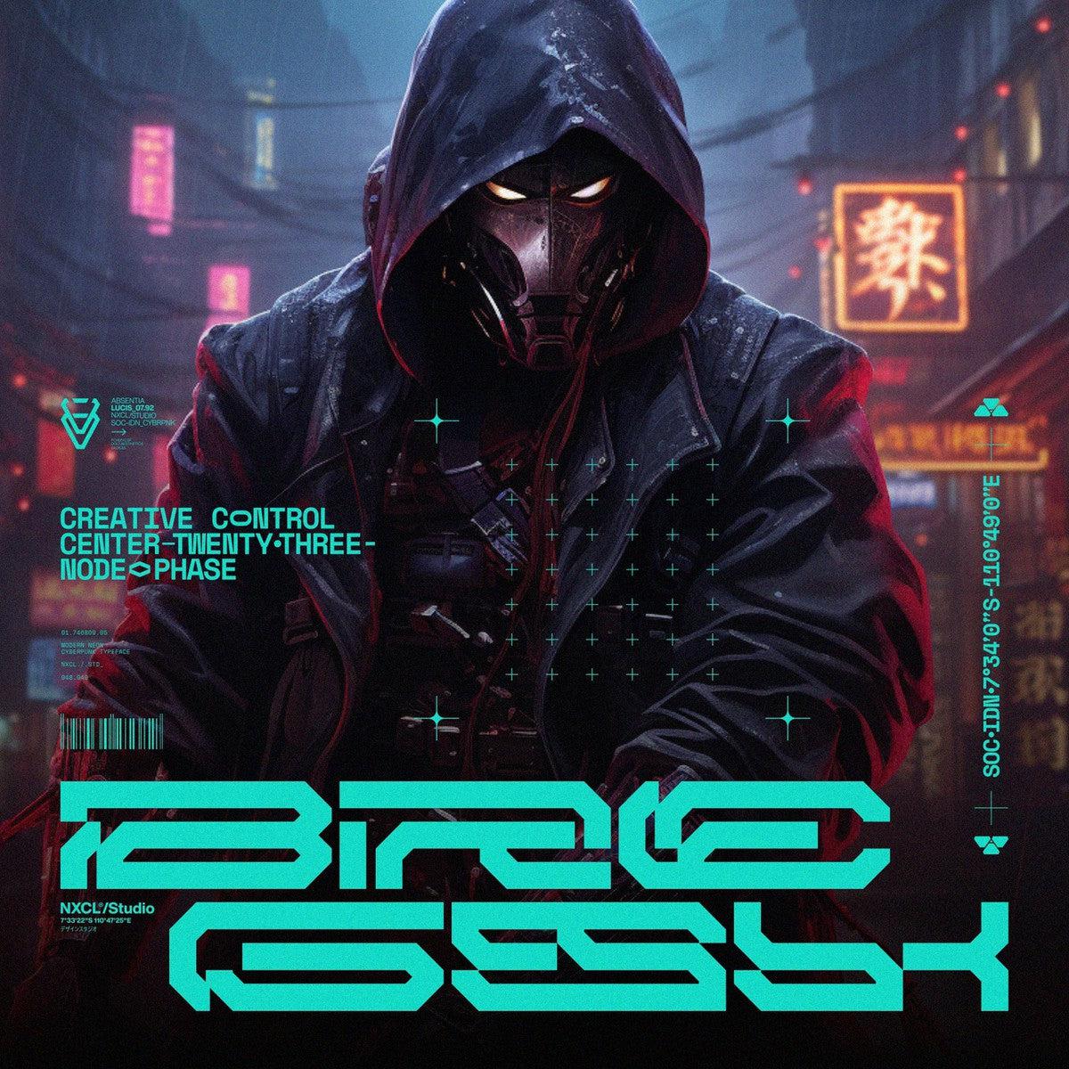 NCL BRAYQOSE EXPANDED - Cyberpunk Futuristic Font