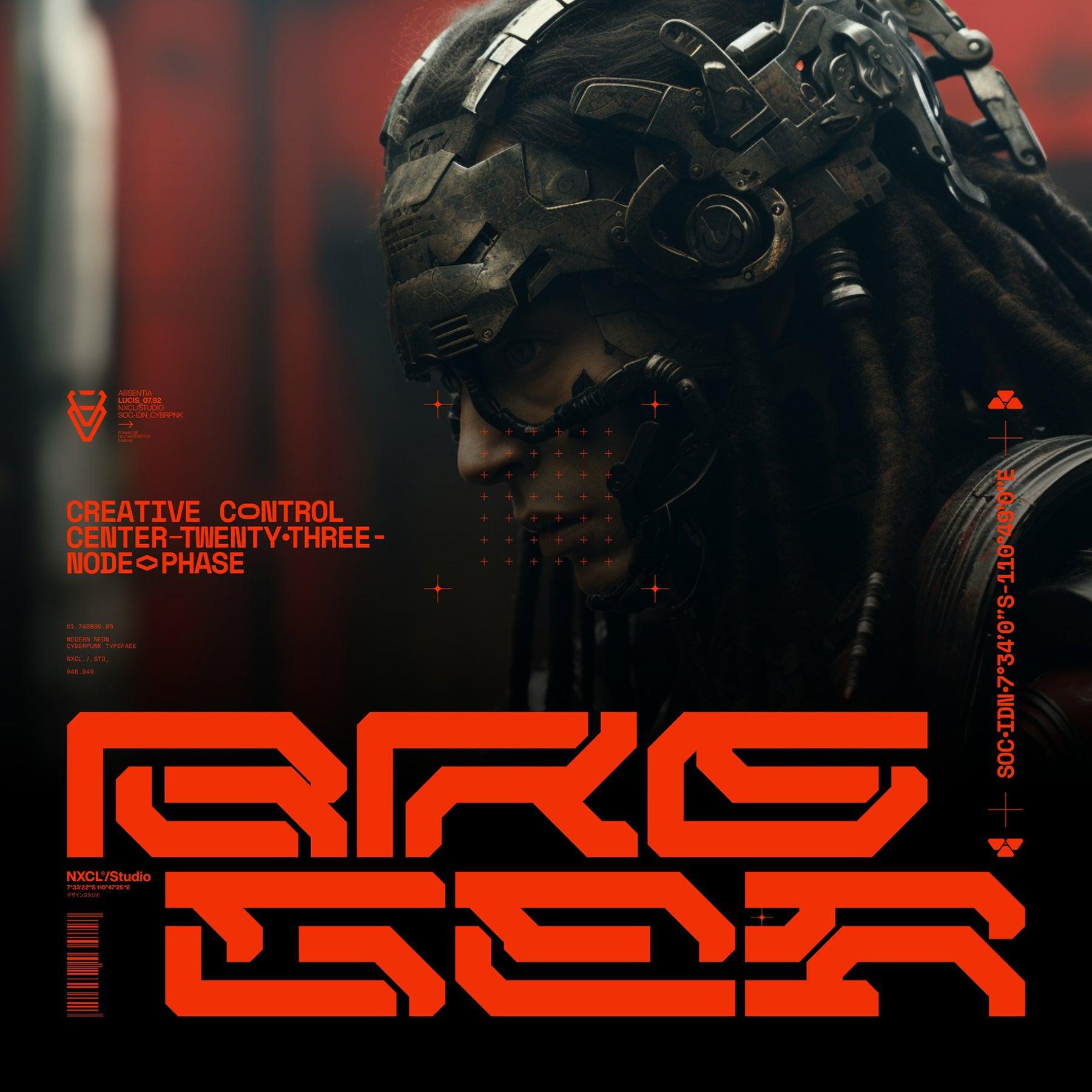NCL GESROB - Cyberpunk Futuristic Mecha Font