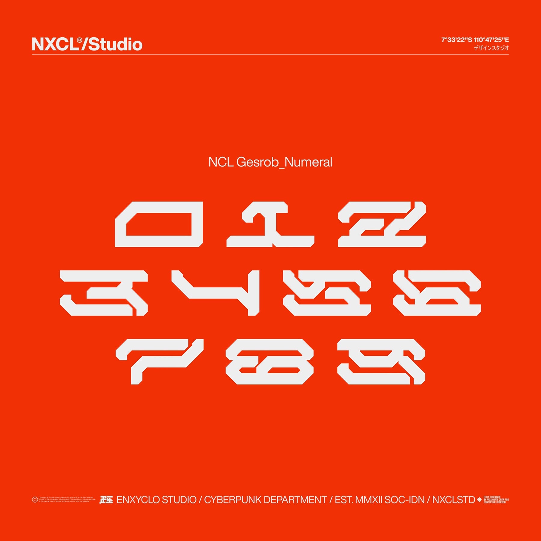 NCL GESROB - Cyberpunk Futuristic Mecha Font