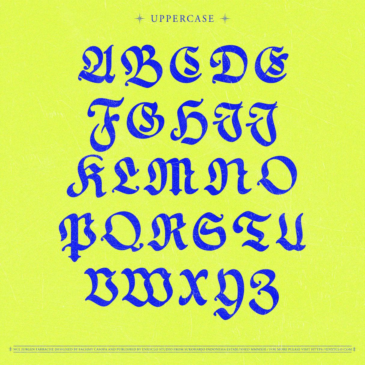 NCL Jurgen Farbache - Medieval Rounded Blackletter