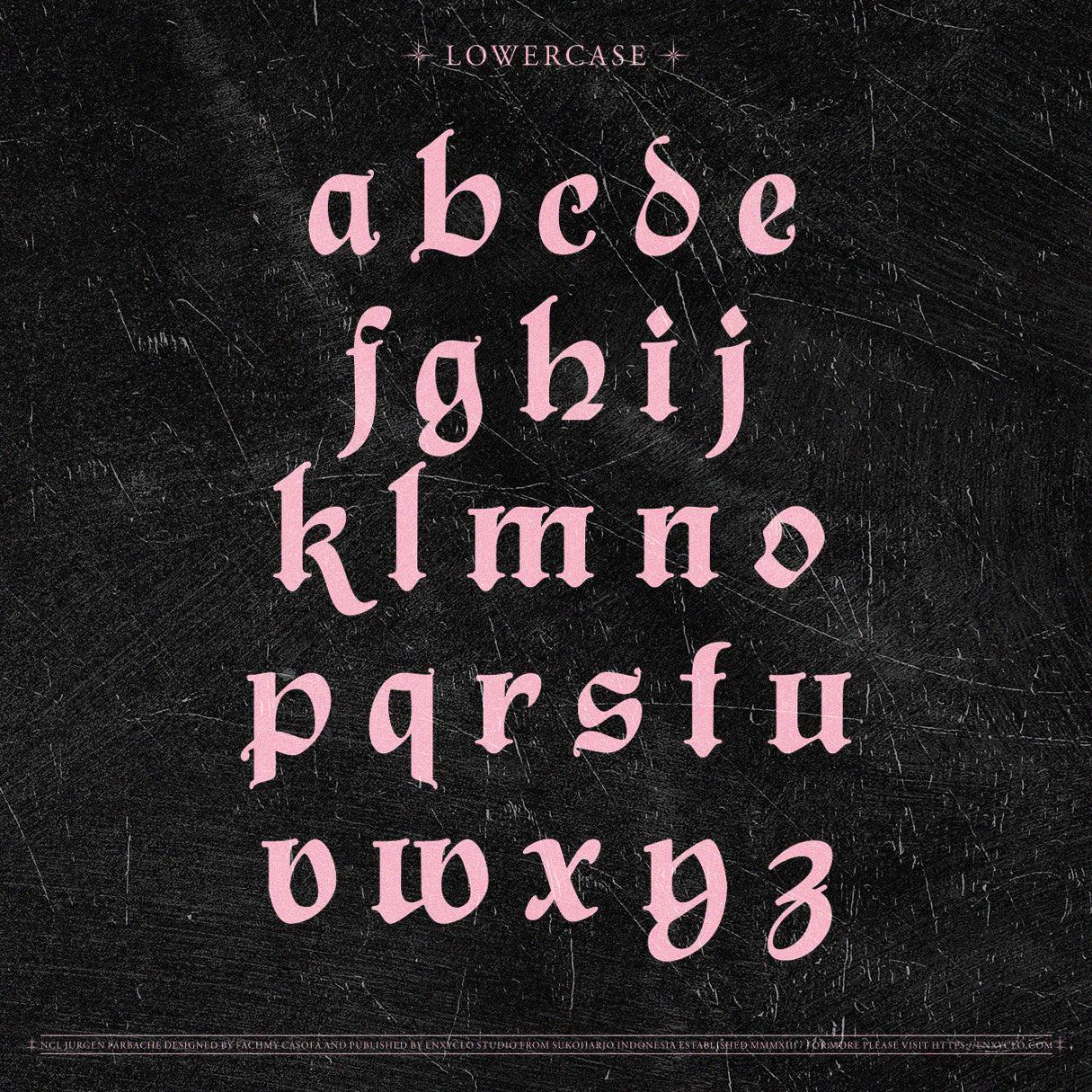 NCL Jurgen Farbache - Medieval Rounded Blackletter