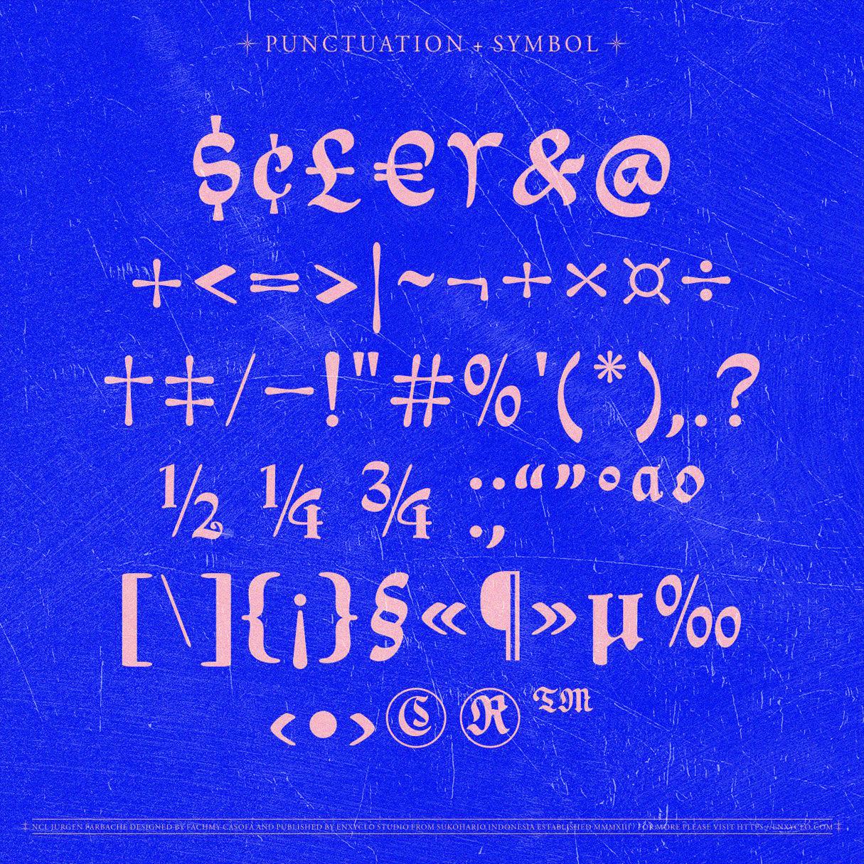 NCL Jurgen Farbache - Medieval Rounded Blackletter