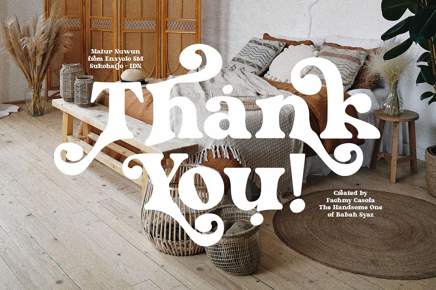 NCL Kerih Moady - Retro Groovy Bold Font