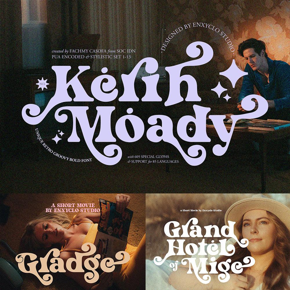 NCL Kerih Moady - Retro Groovy Bold Font
