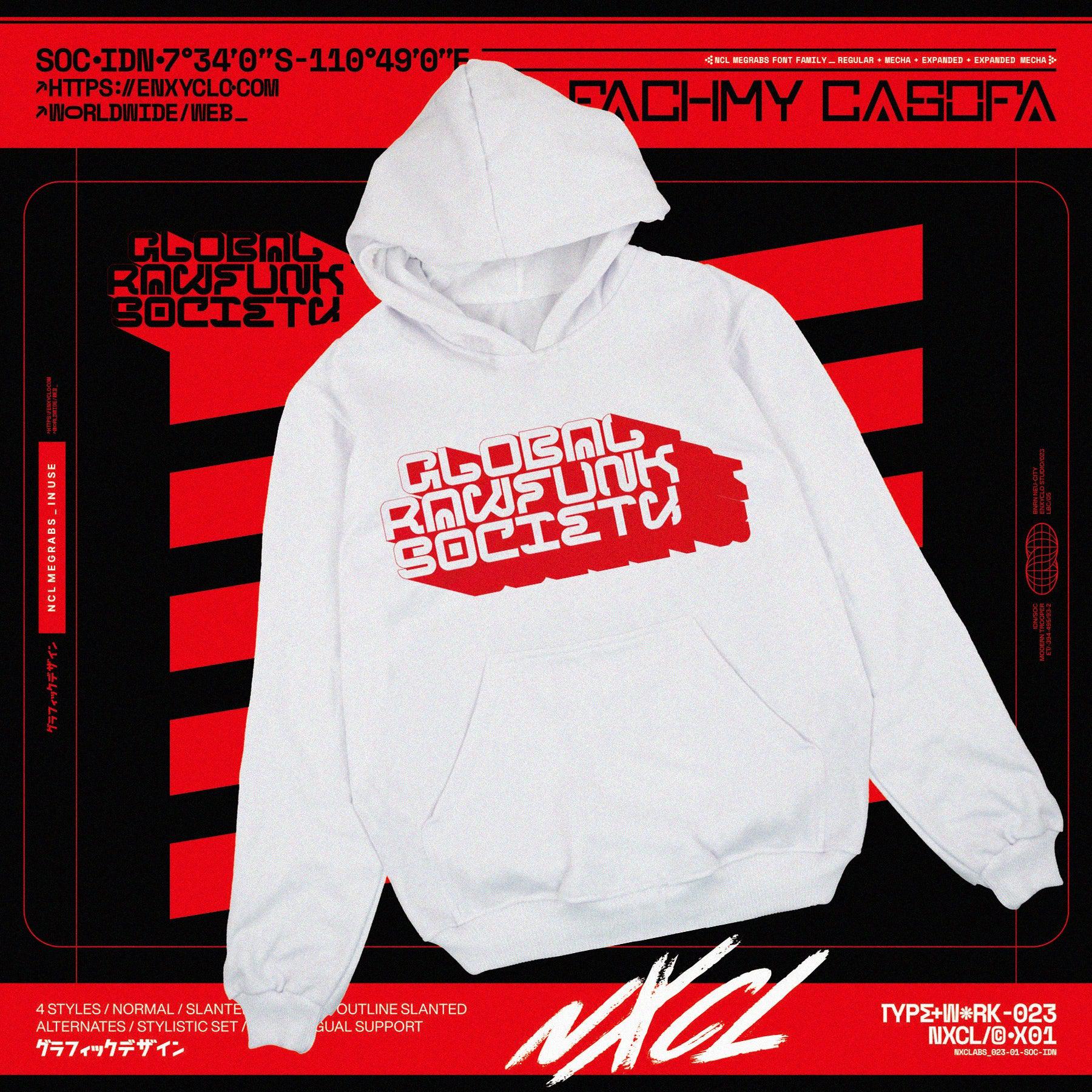 NCL Megrabs - Industrial Brutalism Futuristic Font