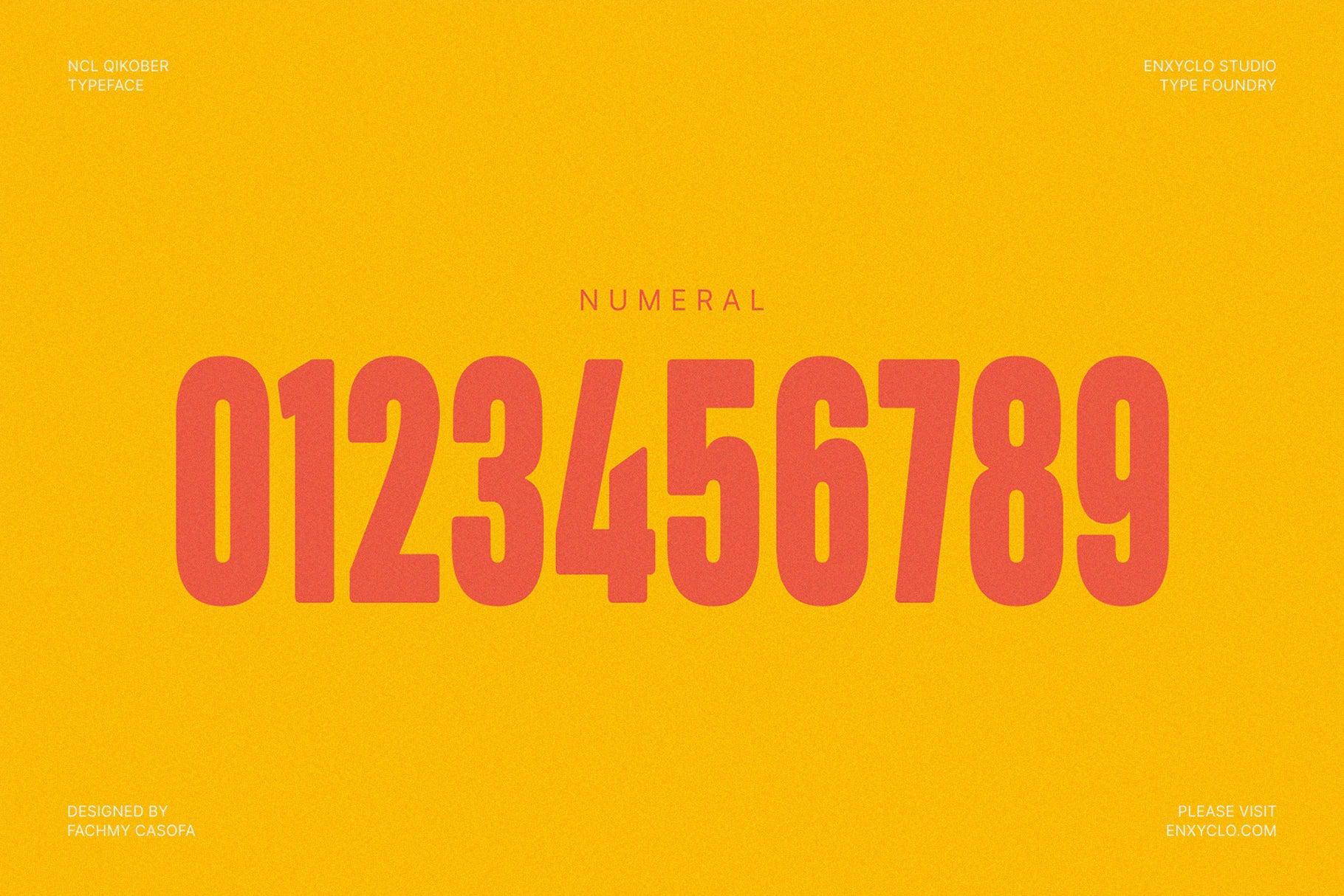 NCL Qikober - Bold Rounded Condensed Font