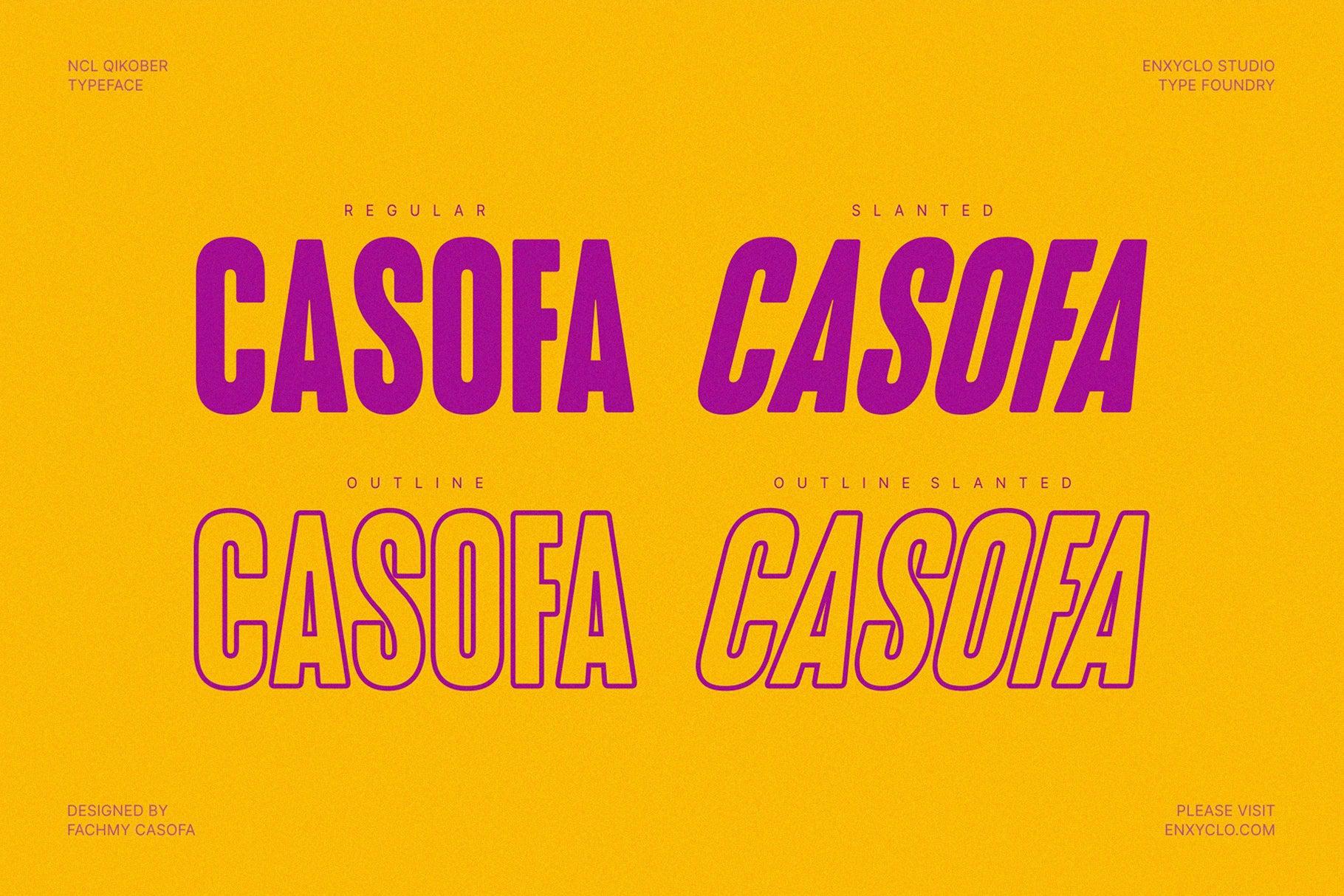 NCL Qikober - Bold Rounded Condensed Font