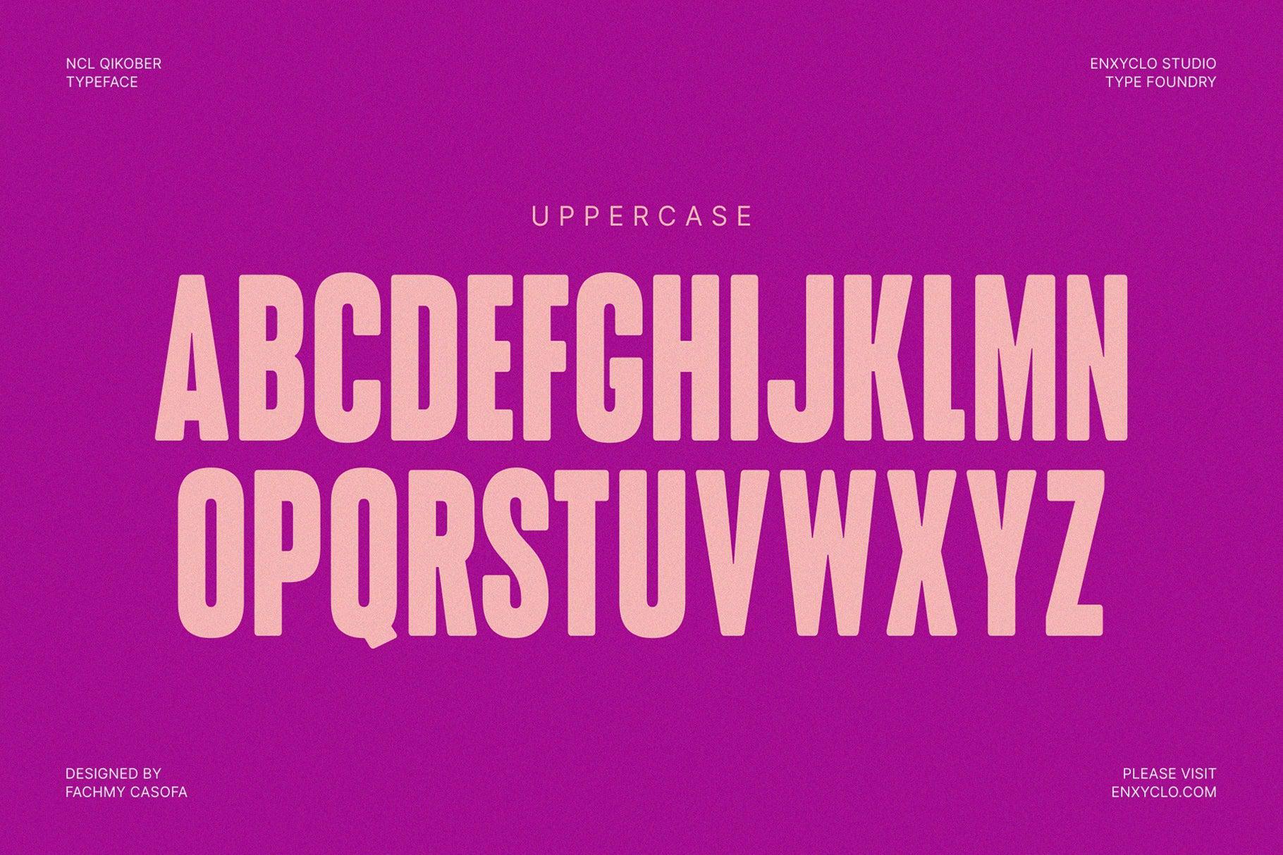NCL Qikober - Bold Rounded Condensed Font