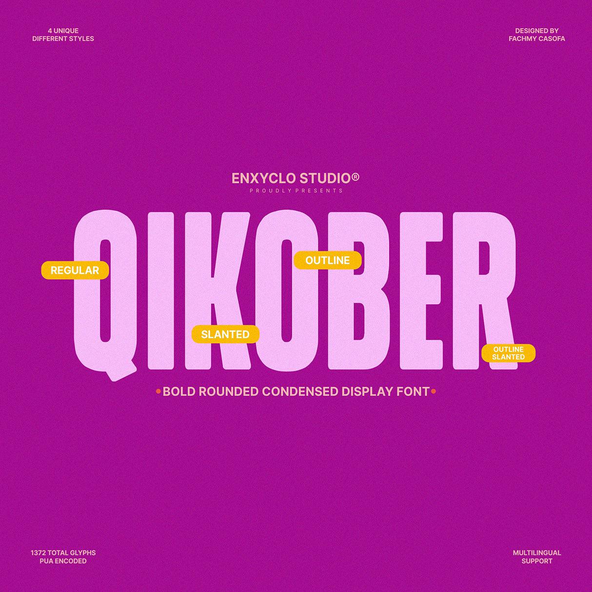 NCL Qikober - Bold Rounded Condensed Font